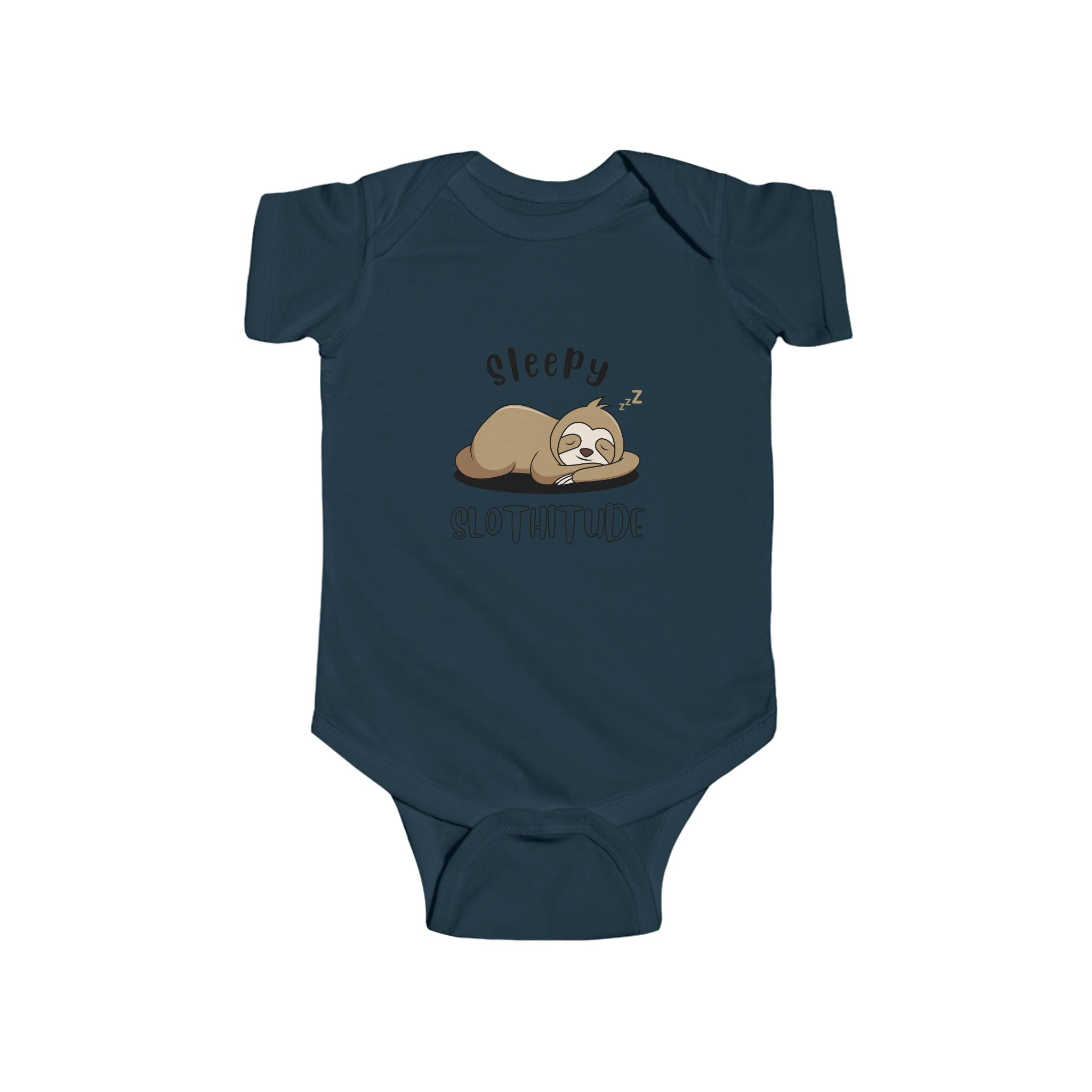 "Sleepy Slothitude" Infant Bodysuit, Cute Designs, Gift for Baby, Comfortable, Baby Shower Gift, Newborn Outfit, Baby Clothing