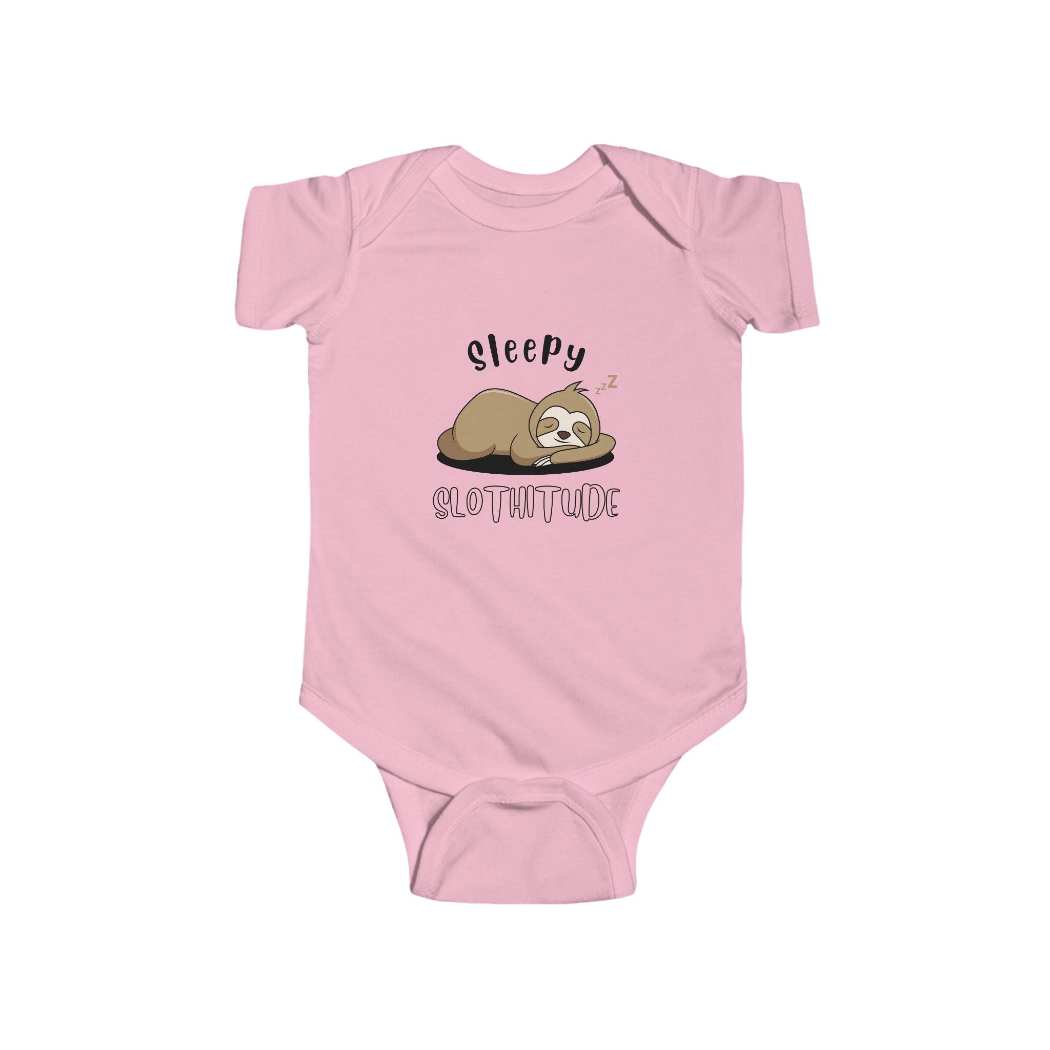 "Sleepy Slothitude" Infant Bodysuit, Cute Designs, Gift for Baby, Comfortable, Baby Shower Gift, Newborn Outfit, Baby Clothing