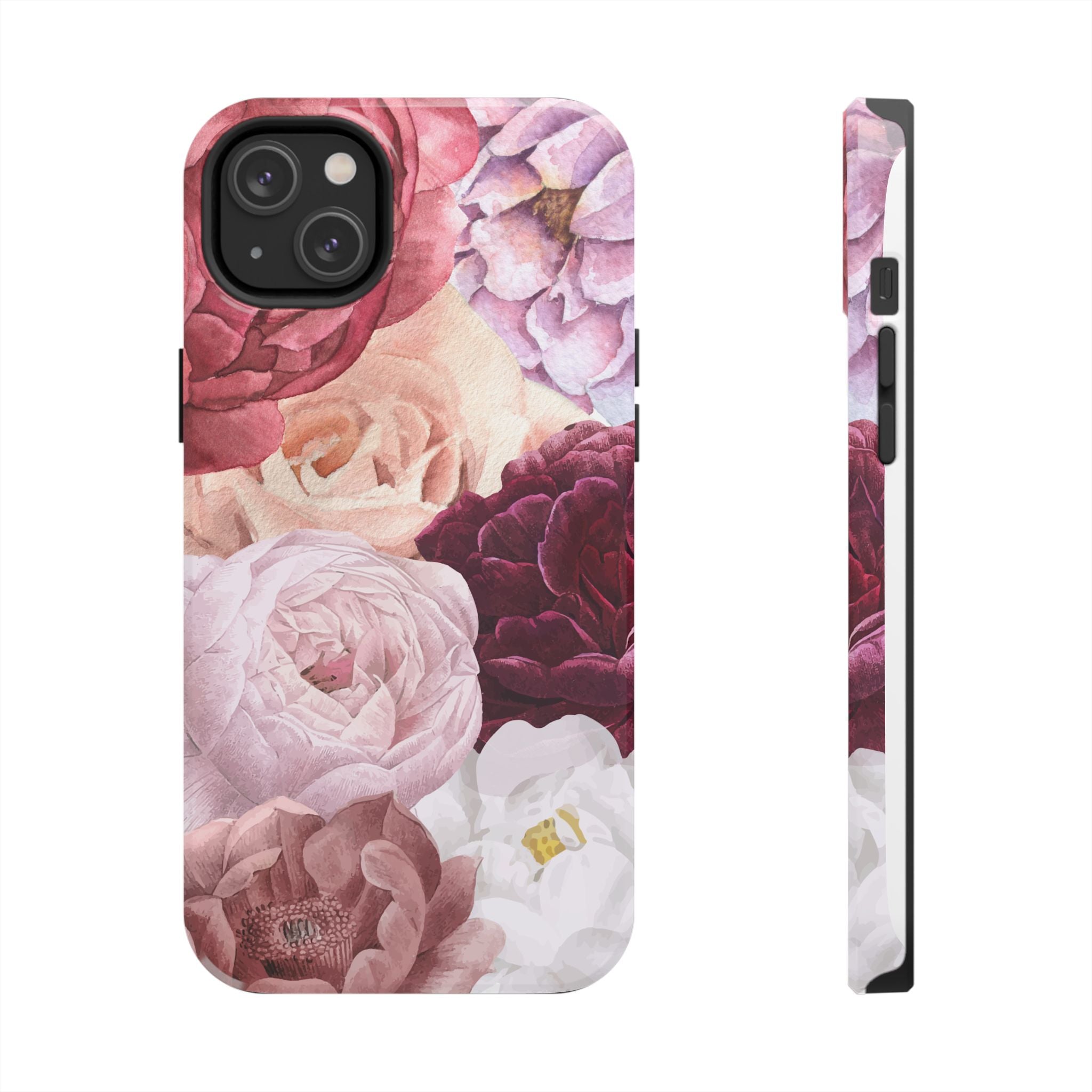 Pink Purple Watercolor Flower, Elegant Phone Cases, Stylish Phone Covers, Chic Phone Protectors, Fashionable Case for Her, Trendy Smartphone Accessories