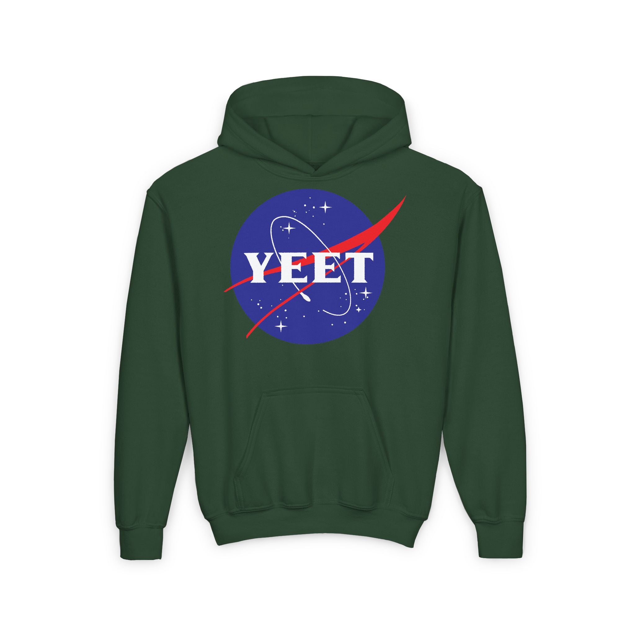 Yeet Nasa Design, Sports Fan Kids Hoodies - Youth Heavy Blend Hooded Sweatshirt, Unisex Wrestling Fan Hoodies, Gift for Her-Him, Casual Outwear