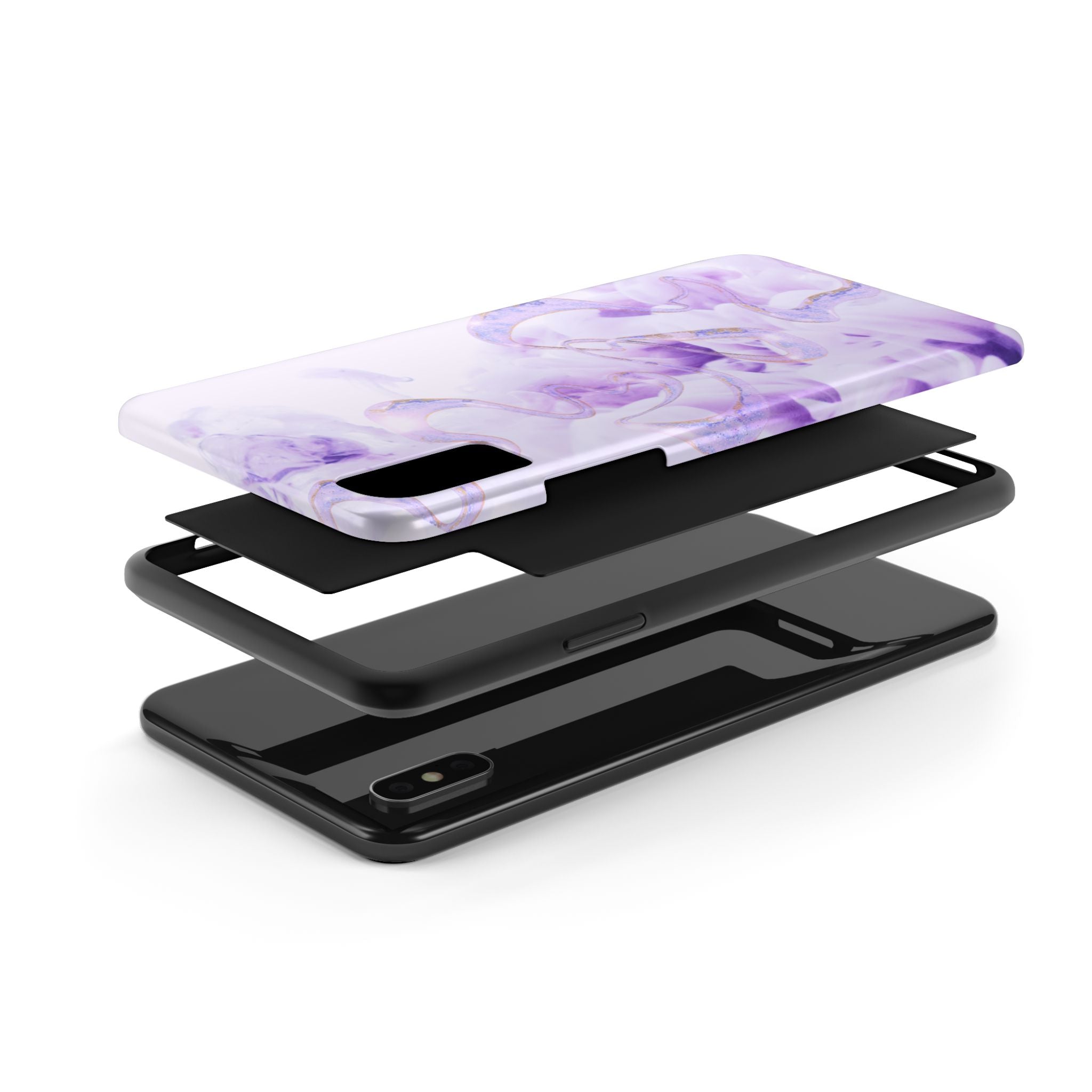 Abstract Purple Fluid Design, Elegant Phone Cases, Stylish Phone Covers, Chic Phone Protectors, Fashionable Case for Her, Trendy Smartphone Accessories