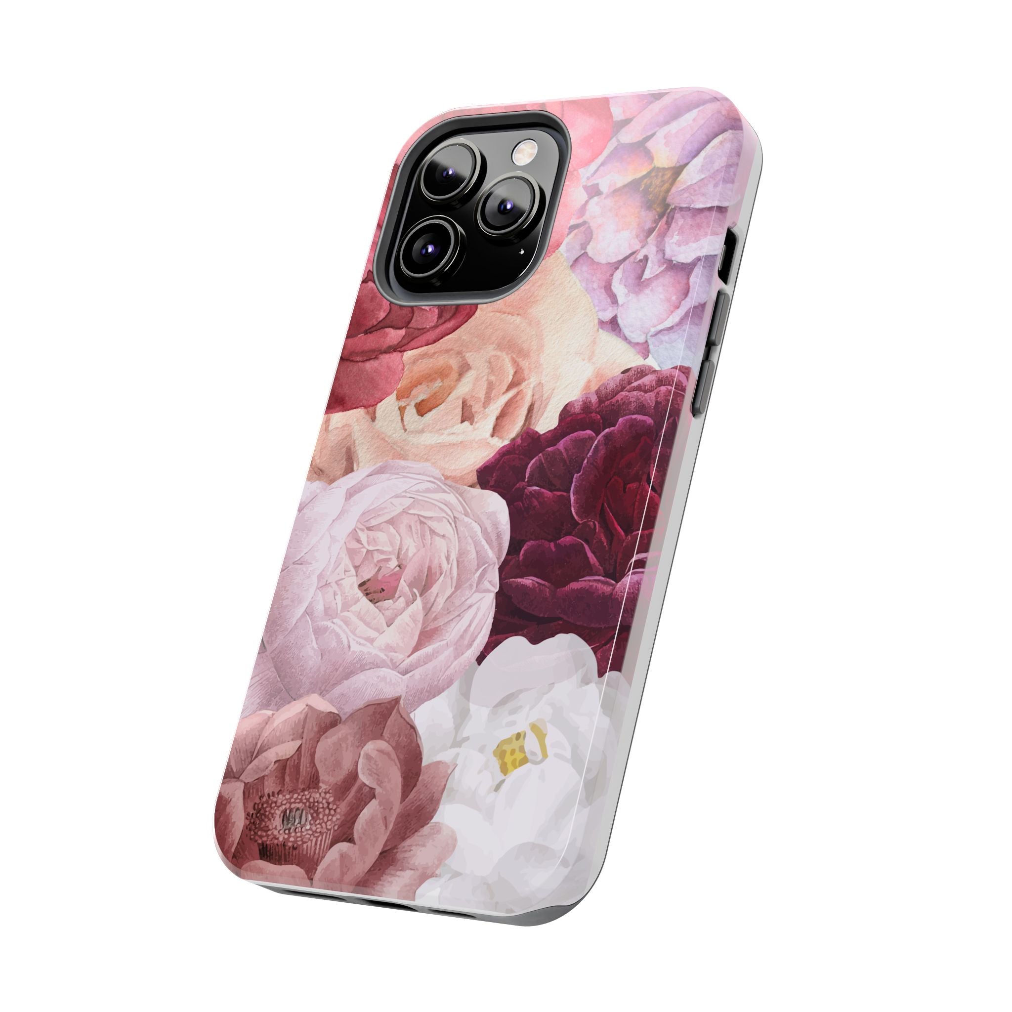 Pink Purple Watercolor Flower, Elegant Phone Cases, Stylish Phone Covers, Chic Phone Protectors, Fashionable Case for Her, Trendy Smartphone Accessories