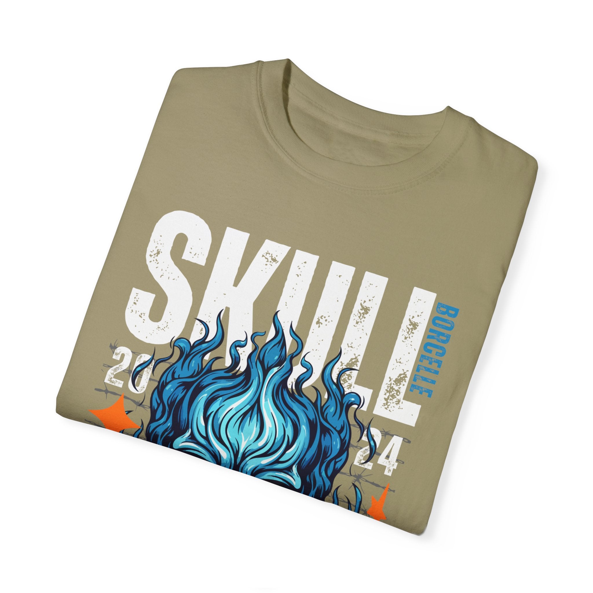 Skull Fire, Graphic Design Unisex T-shirt, Casual Cotton Outwear, Gift for Him- Gift for Her, Stylish Tee, Cool Shirt, Trendy Apparel, Comfortable Top,