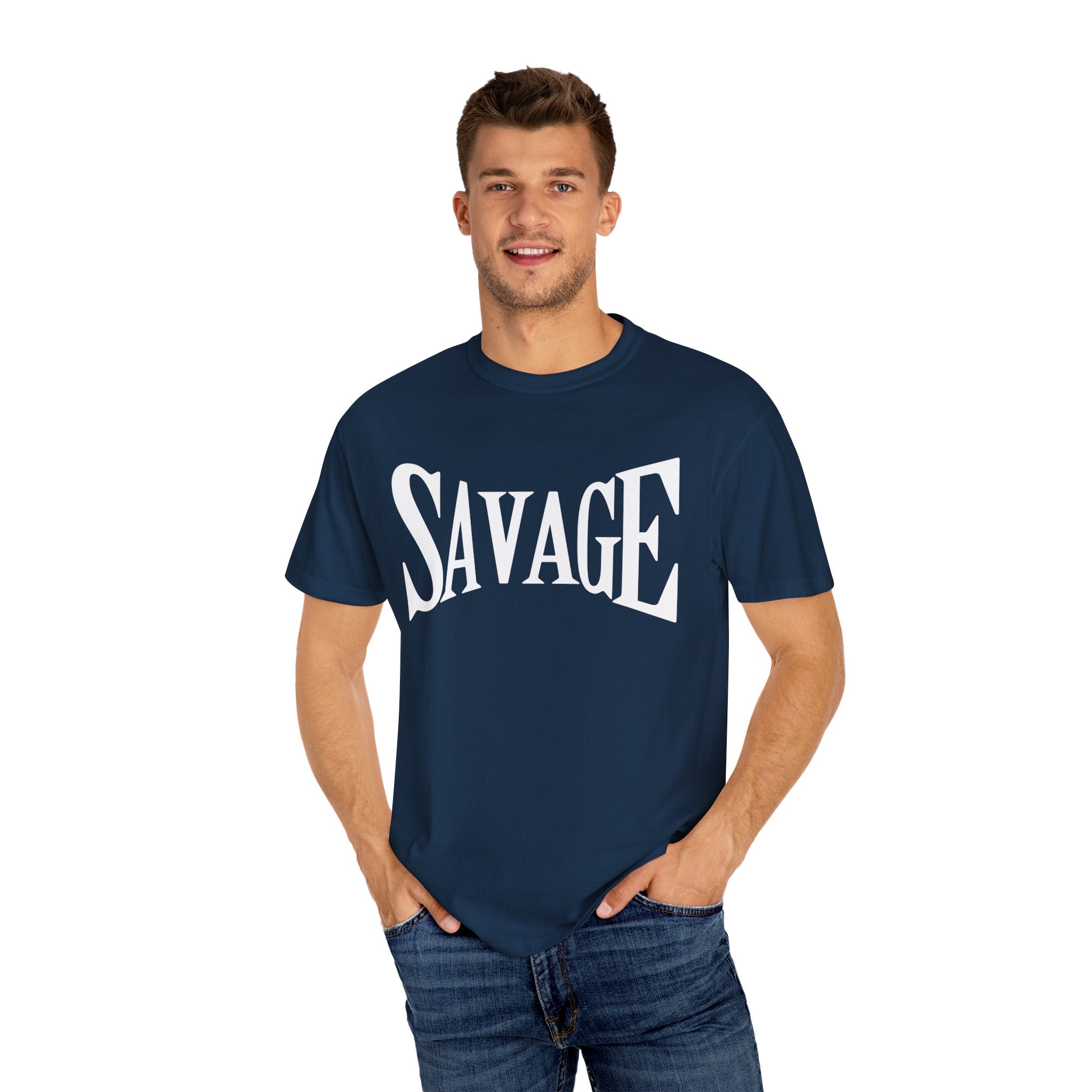 Savage, Graphic Design Unisex T-shirt, Casual Cotton Outwear, Gift for Him- Gift for Her, Stylish Tee, Cool Shirt, Trendy Apparel, Comfortable Top,