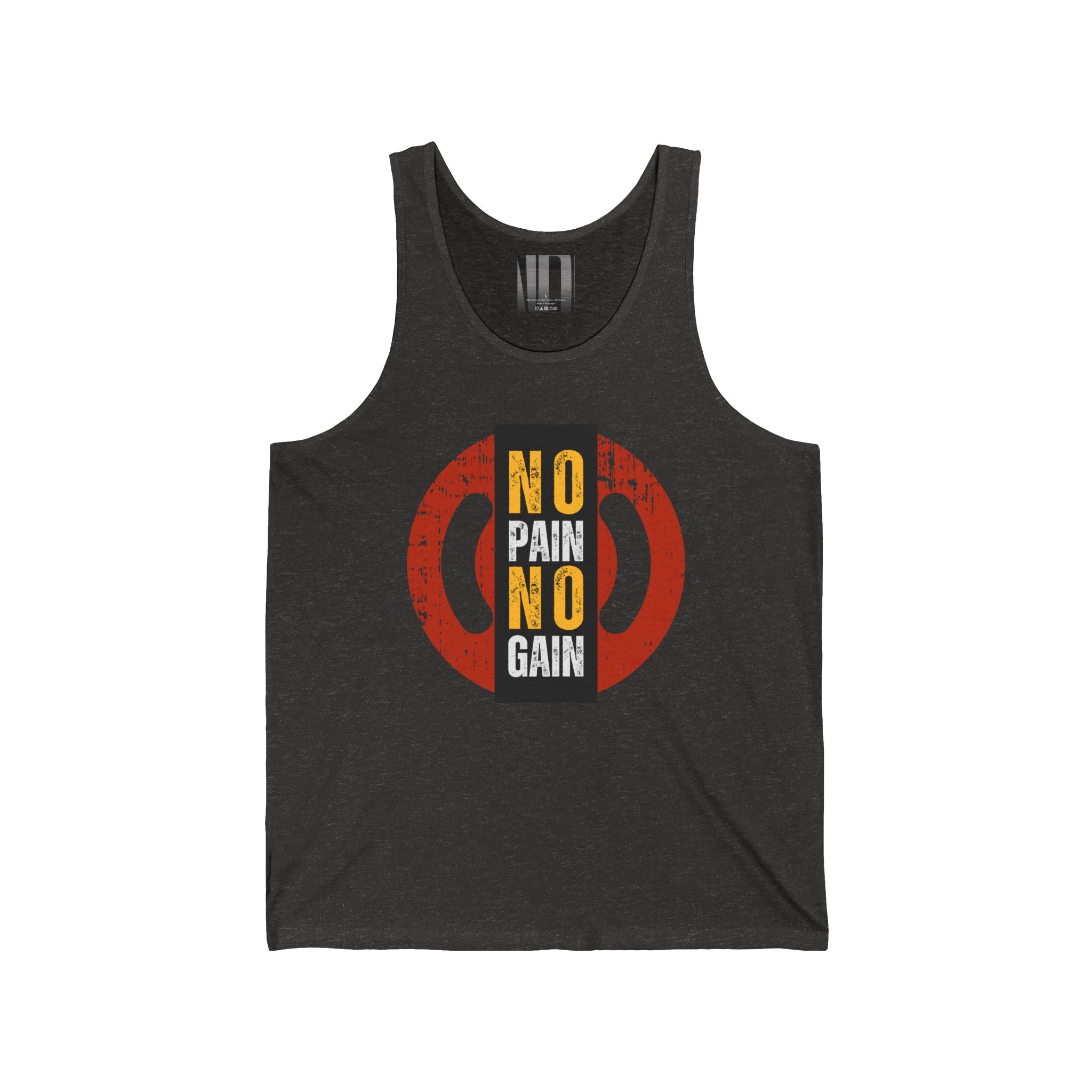 No Pain No Gain, Gym Dudes Tank Top, Workout Sleeveless Shirt, Fitness Muscle Tee, Athletic Unisex Jersey Tank, Bodybuilding Tank, Exercise Vest