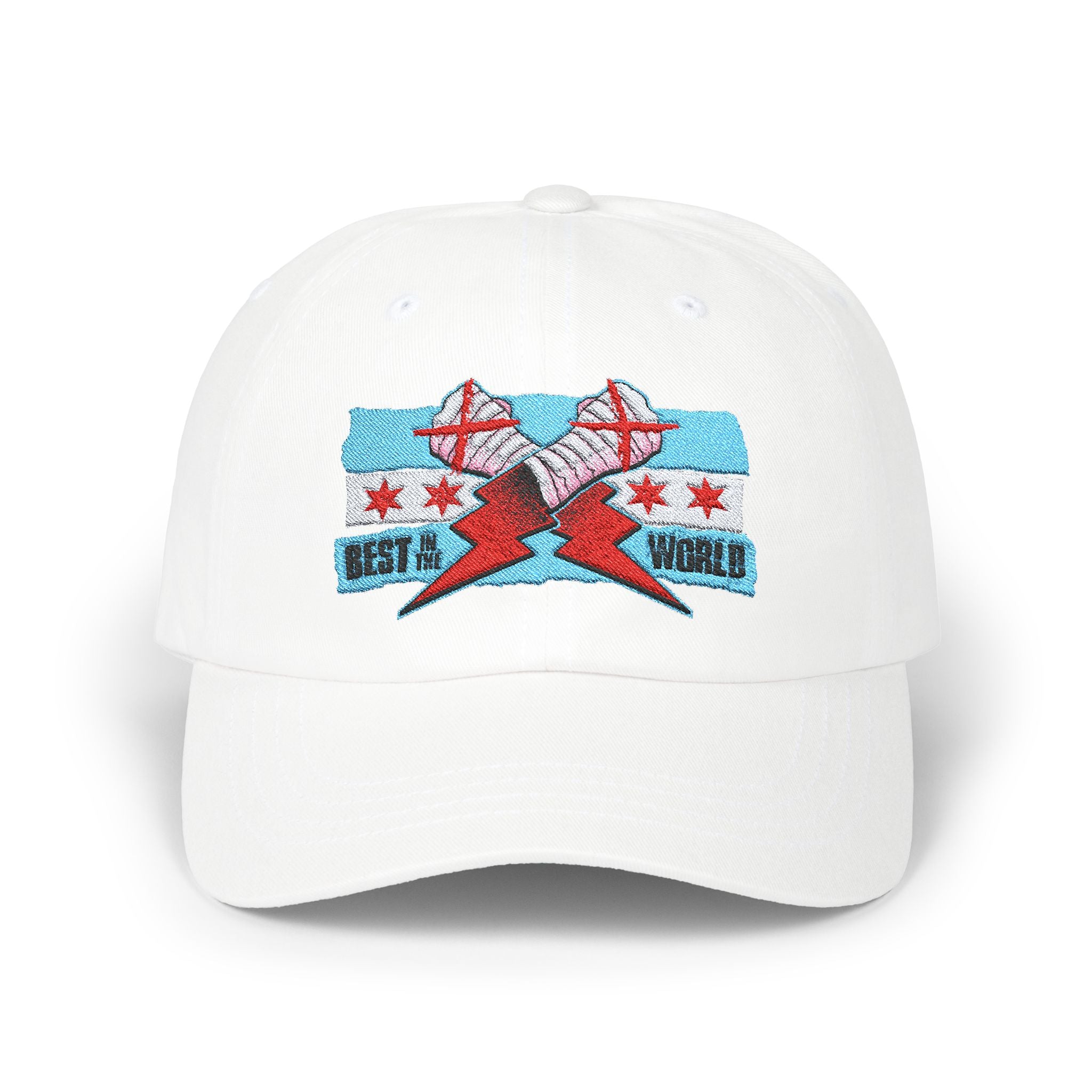 " Best in The World" CM Punk Flag Graphic Design, Sports Fan, Wrestling Dad Cap for Her and Him - Unisex Classic