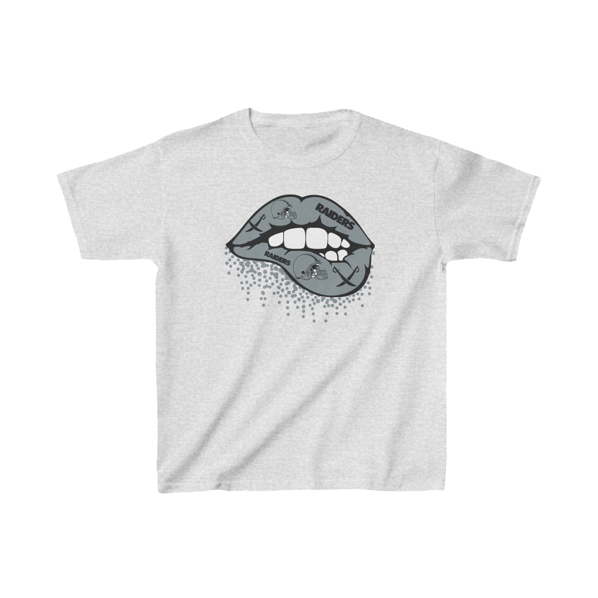 Lip Bite Raiders Shirt for Kids, Gift Fan Sports Shirt, Children Shirt Clothing, Youth Team Game Day Shirt, Unisex Shirt