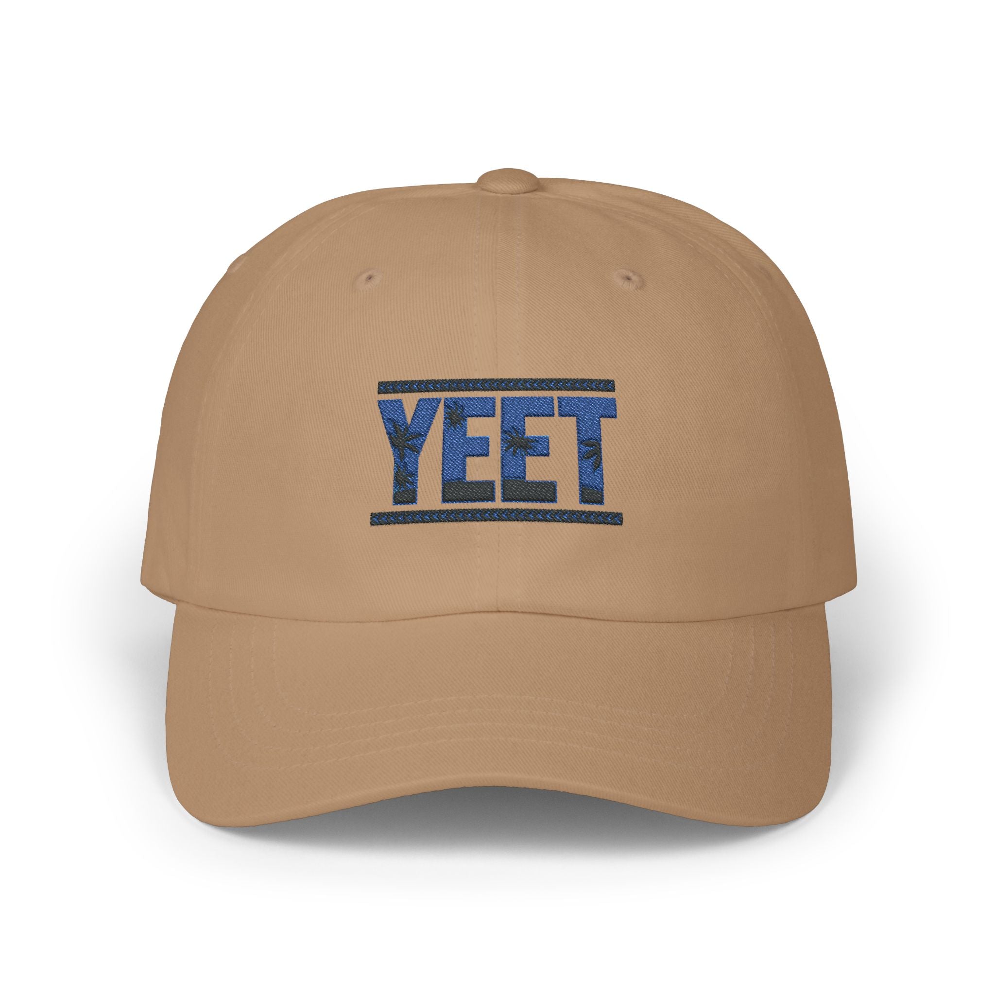 Yeet Blue-Black Graphic Text Design, Sports Fan, Wrestling Dad Cap for Her and Him - Unisex Classic