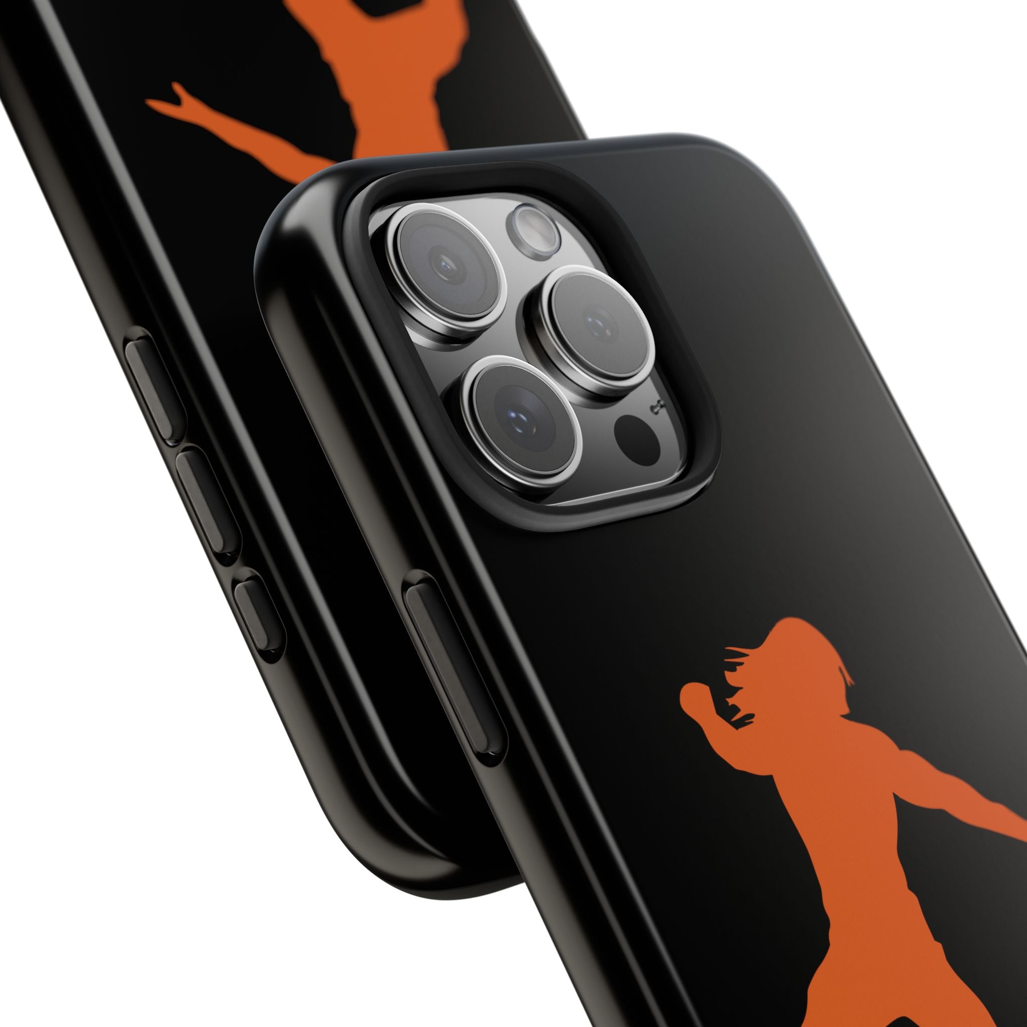 Roman Reigns Jump Orange Graphic Design, iPhone and Samsung Case Cool Graphic Sports Fan Phone Case