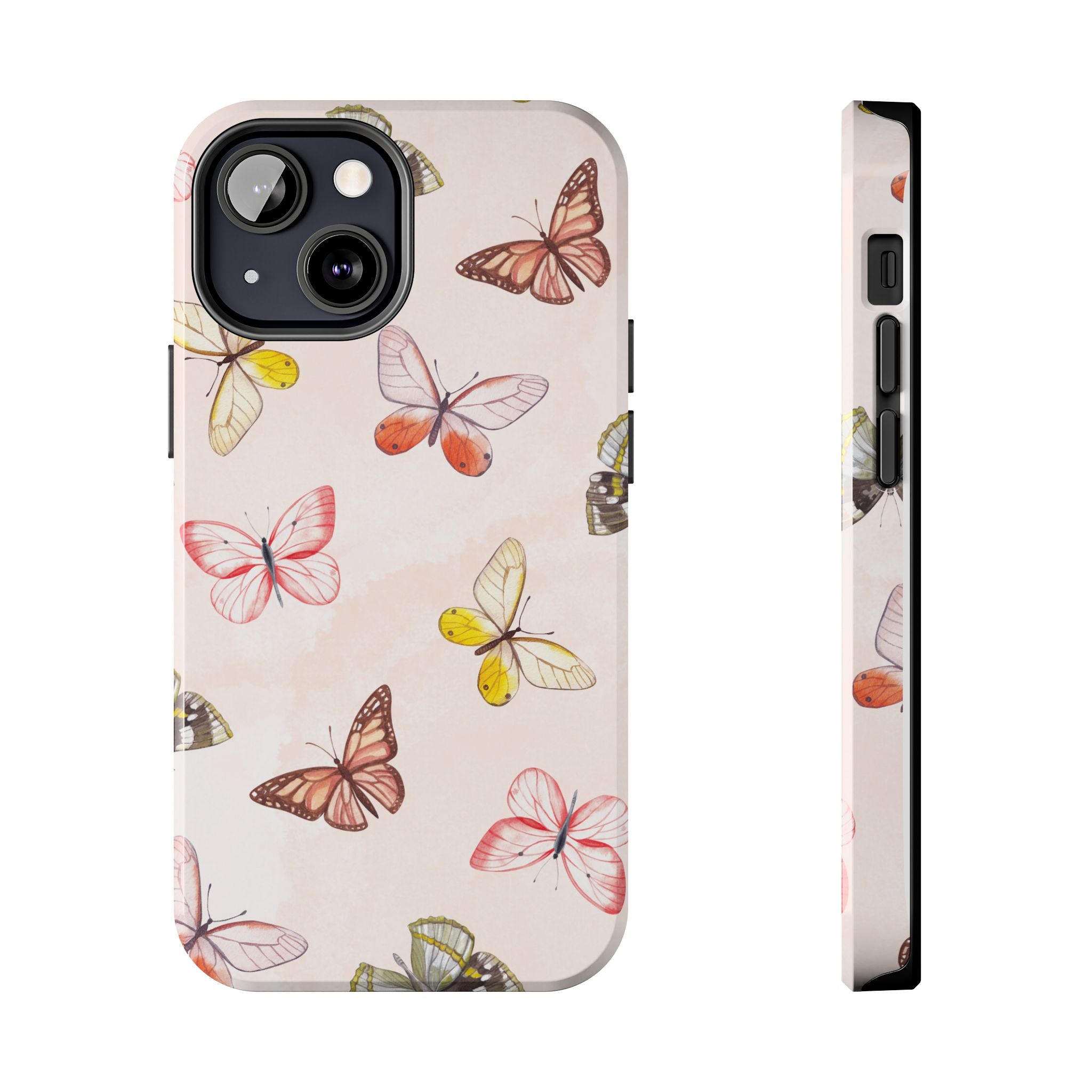 Pink Butterflies, Elegant Phone Cases, Stylish Phone Covers, Chic Phone Protectors, Fashionable Case for Her, Trendy Smartphone Accessories