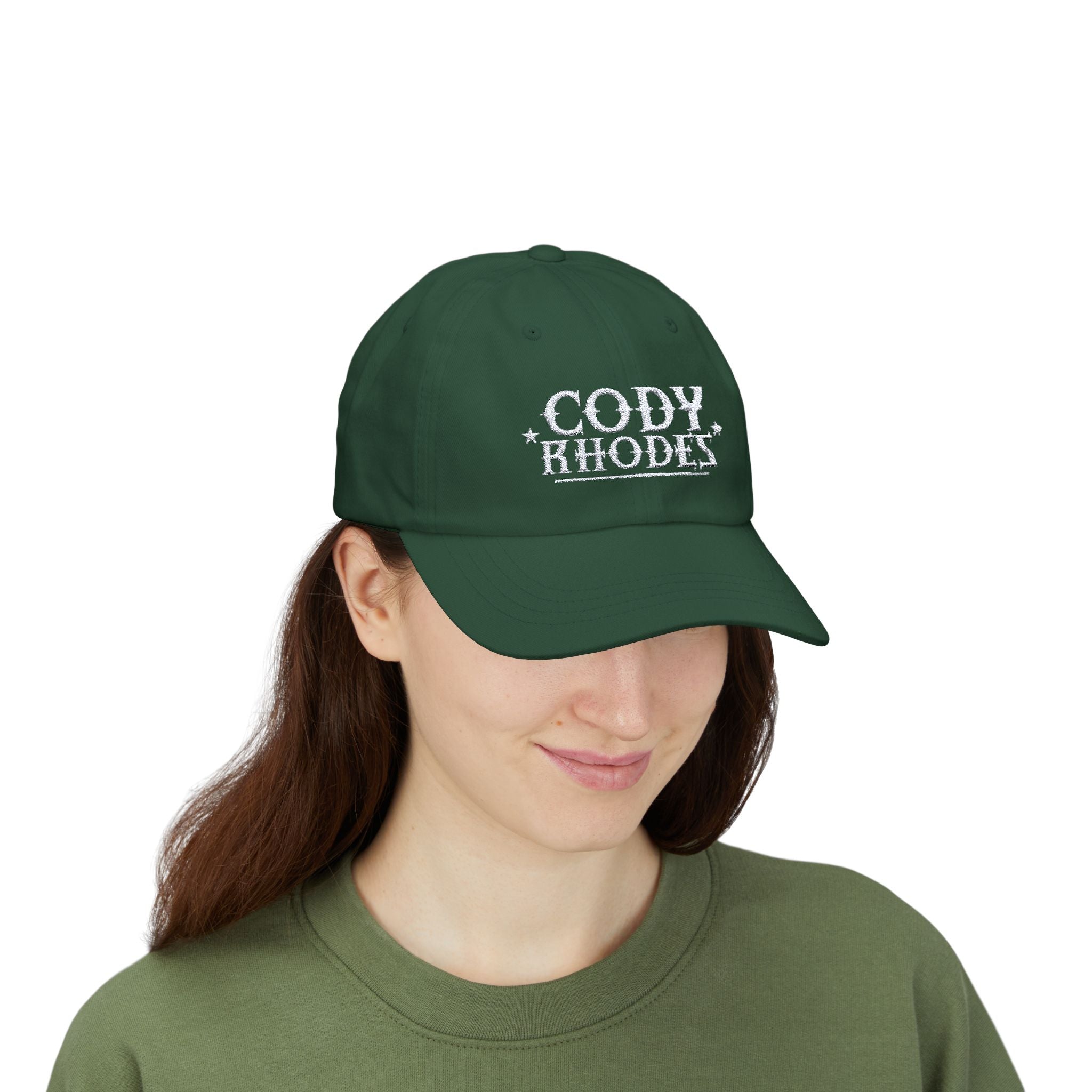 Cody Rhodes Graphic Text White Design, Sports Fan, Wrestling Dad Cap for Her and Him - Unisex Classic