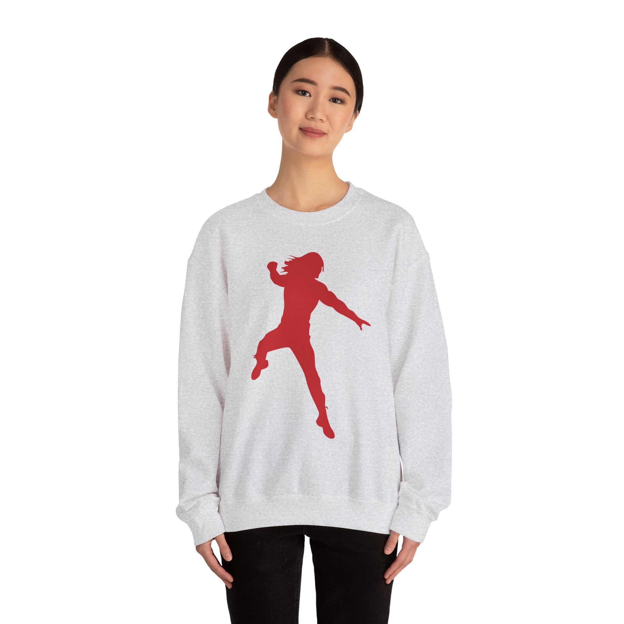 Roman Reigns Red Design, Wrestling Fan Unisex Sweatshirt - Gift for Him or Her, Casual Outwear, Graphic Design, Heavy Blend Crewneck Sweatshirt