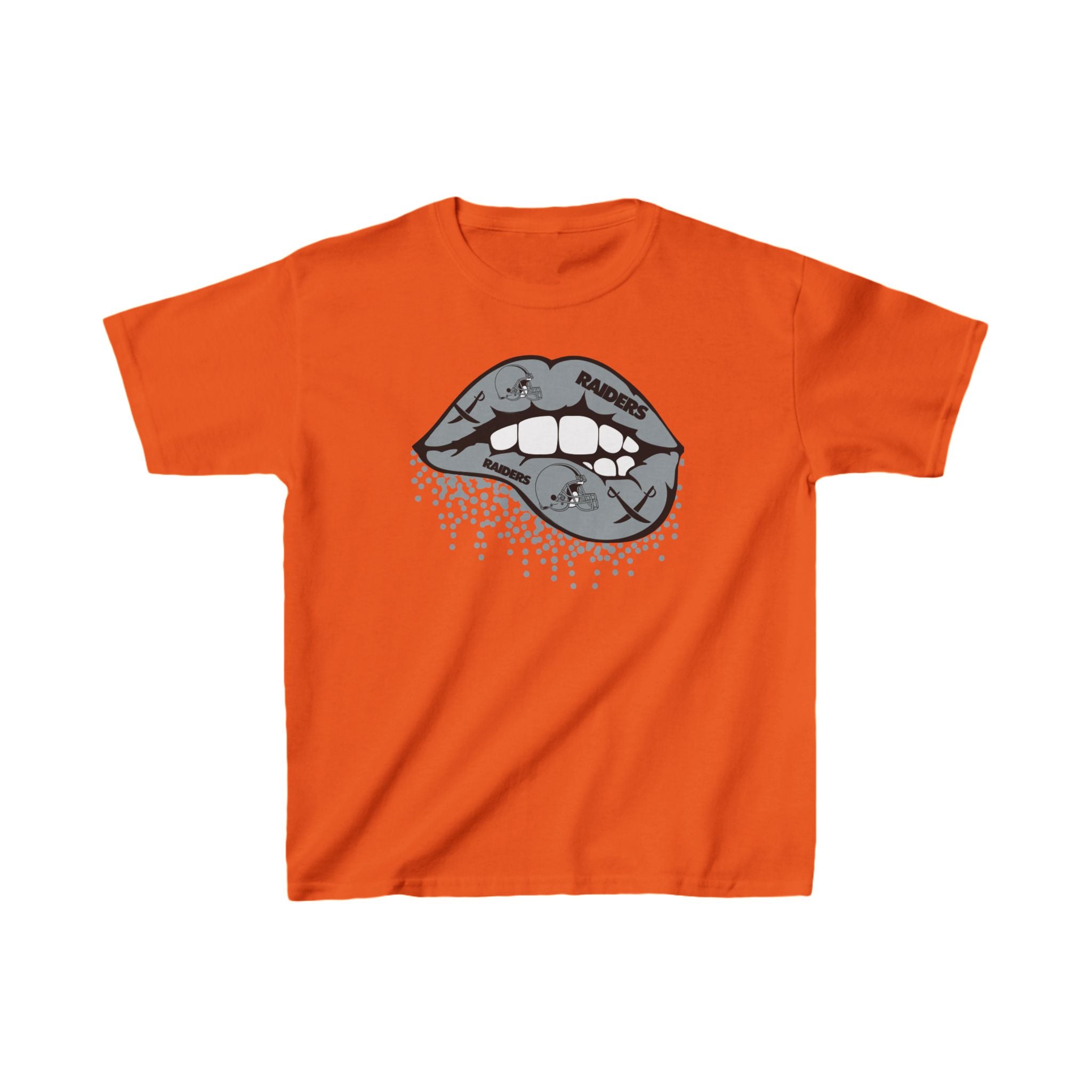 Lip Bite Raiders Shirt for Kids, Gift Fan Sports Shirt, Children Shirt Clothing, Youth Team Game Day Shirt, Unisex Shirt