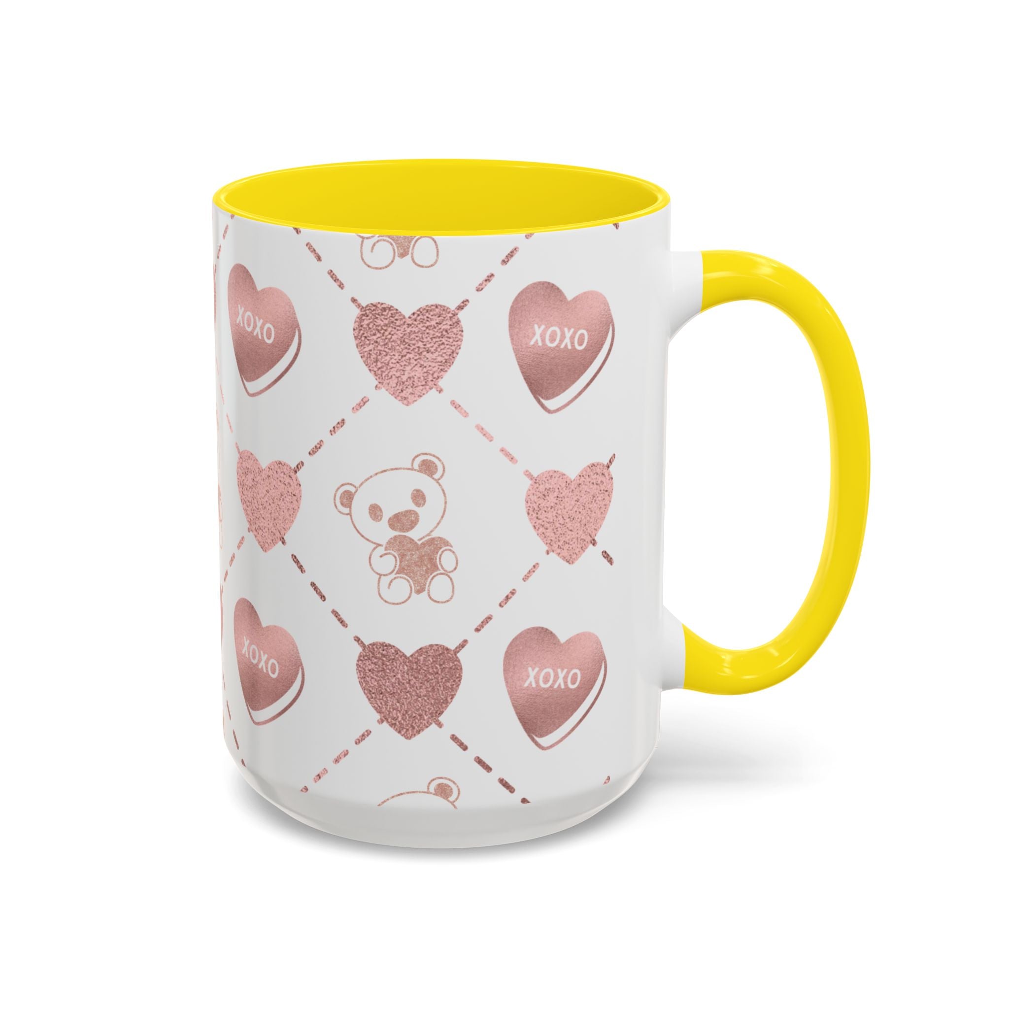 Pink Valentine's Design,  Holiday Drinkware, Valentines, Christmas Birthday Gifts for Couples, Her Boyfriend Girlfriend, Coffee Mug for Valentines Day,