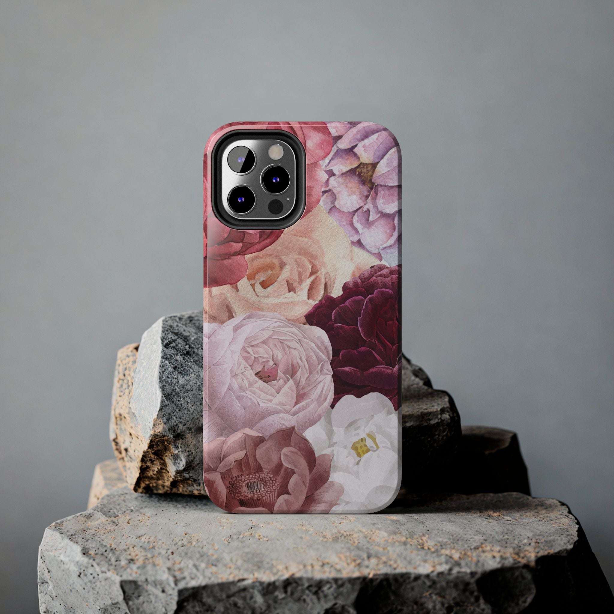 Pink Purple Watercolor Flower, Elegant Phone Cases, Stylish Phone Covers, Chic Phone Protectors, Fashionable Case for Her, Trendy Smartphone Accessories