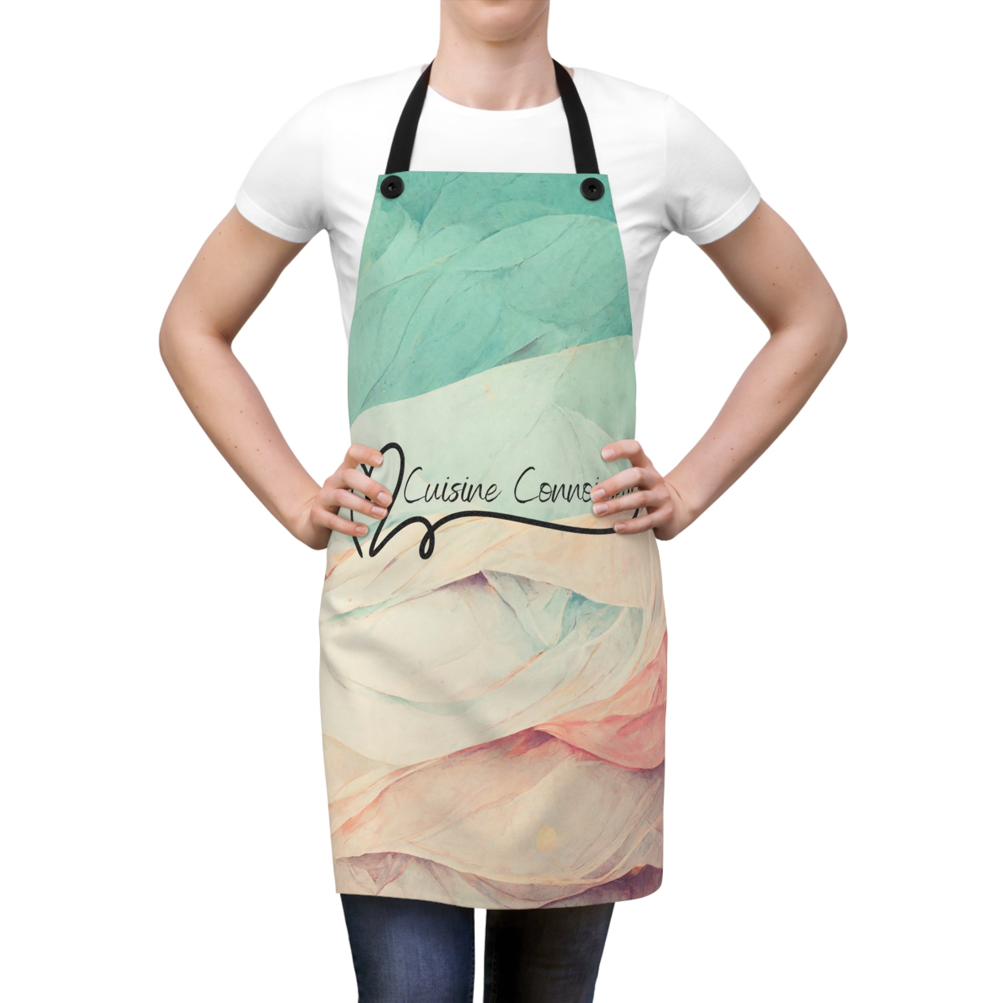 Cuisine Connoisseur Pastel Colors, Unisex Apron, Apron for Her, Apron for Him, Food Lover, Kitchen Accessories