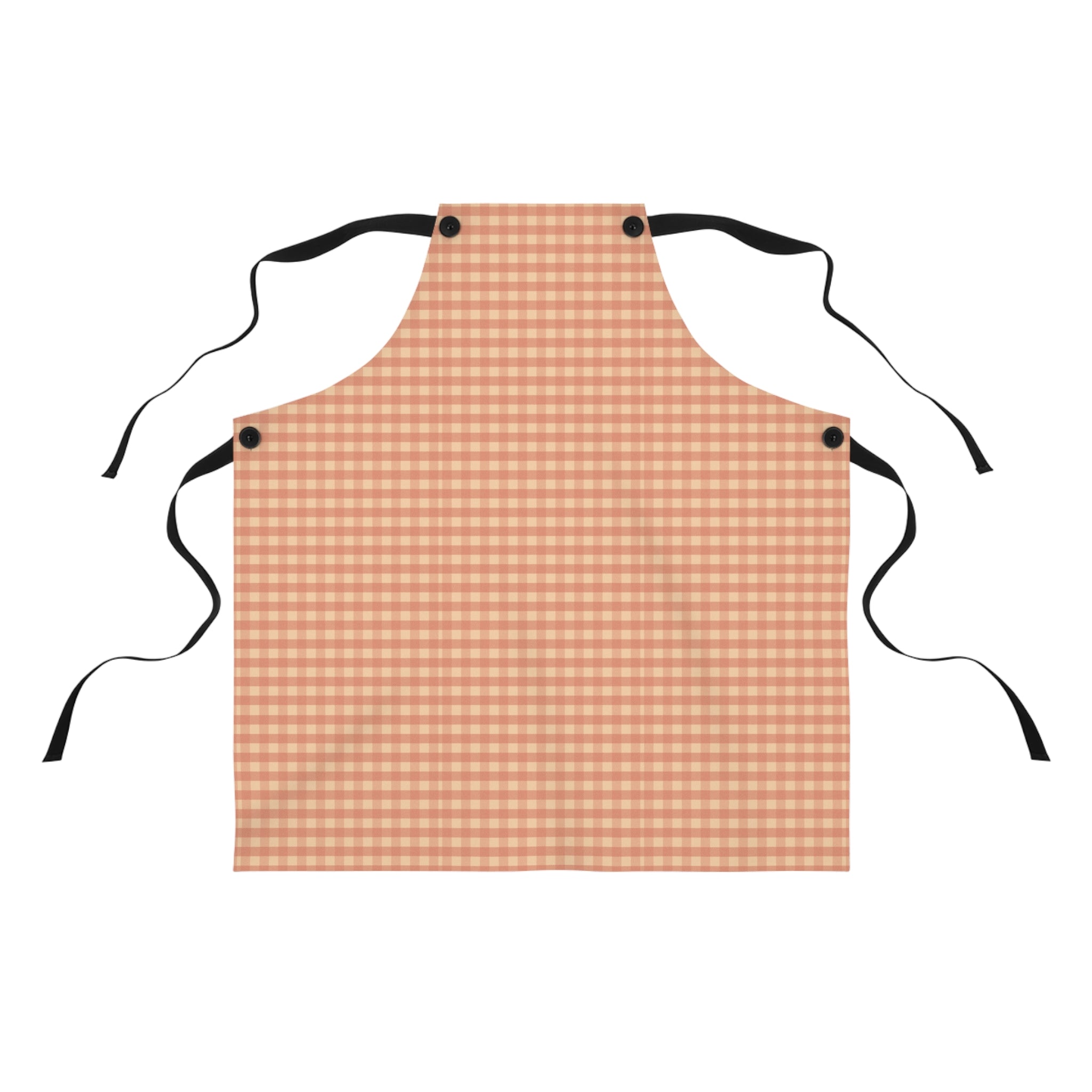 Brown Orange Checkered Design, Unisex Apron, Apron for Her, Apron for Him, Food Lover, Kitchen Accessories