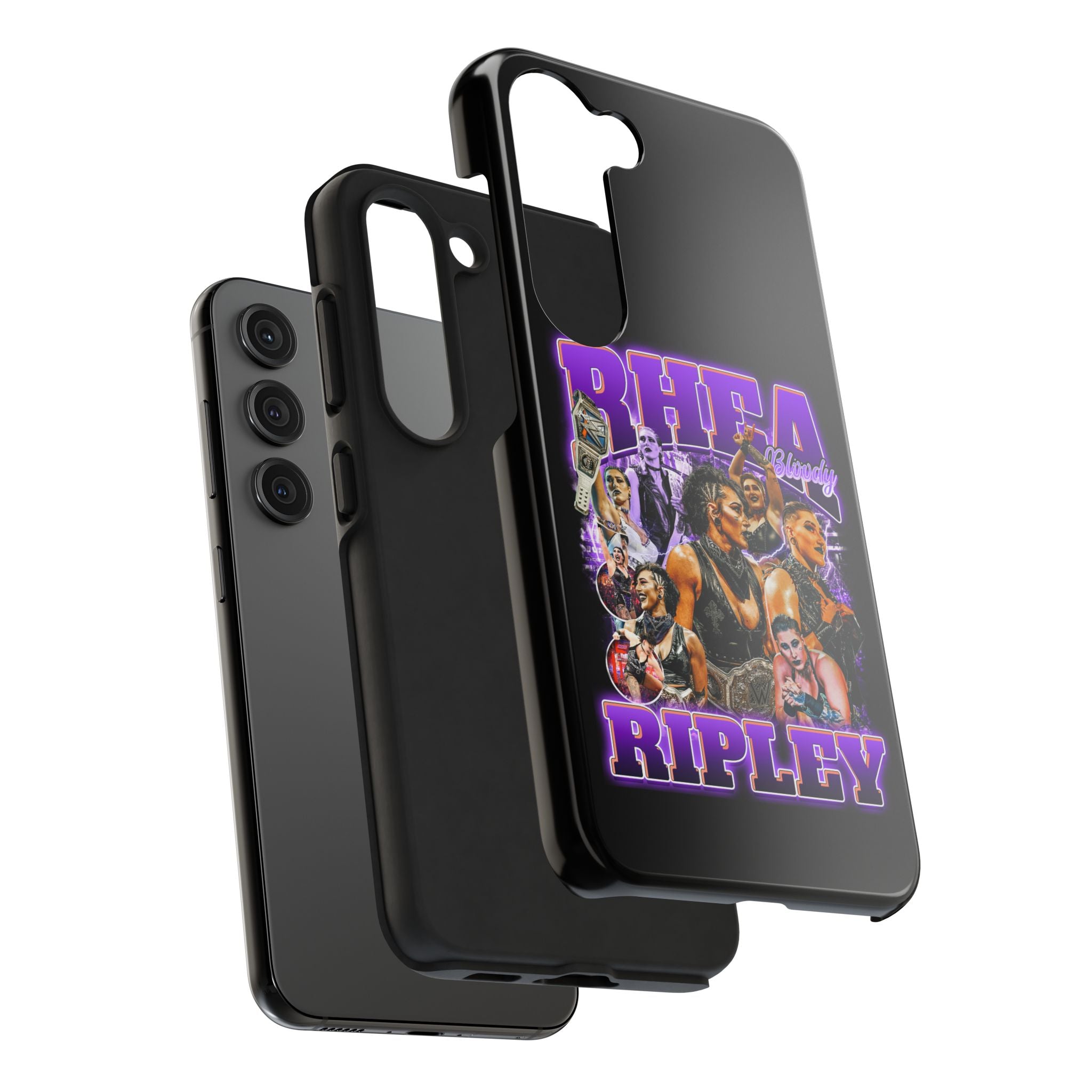 Rhea Ripley Graphic Portrait Design, iPhone and Samsung Case Cool Graphic Sports Fan Phone Case