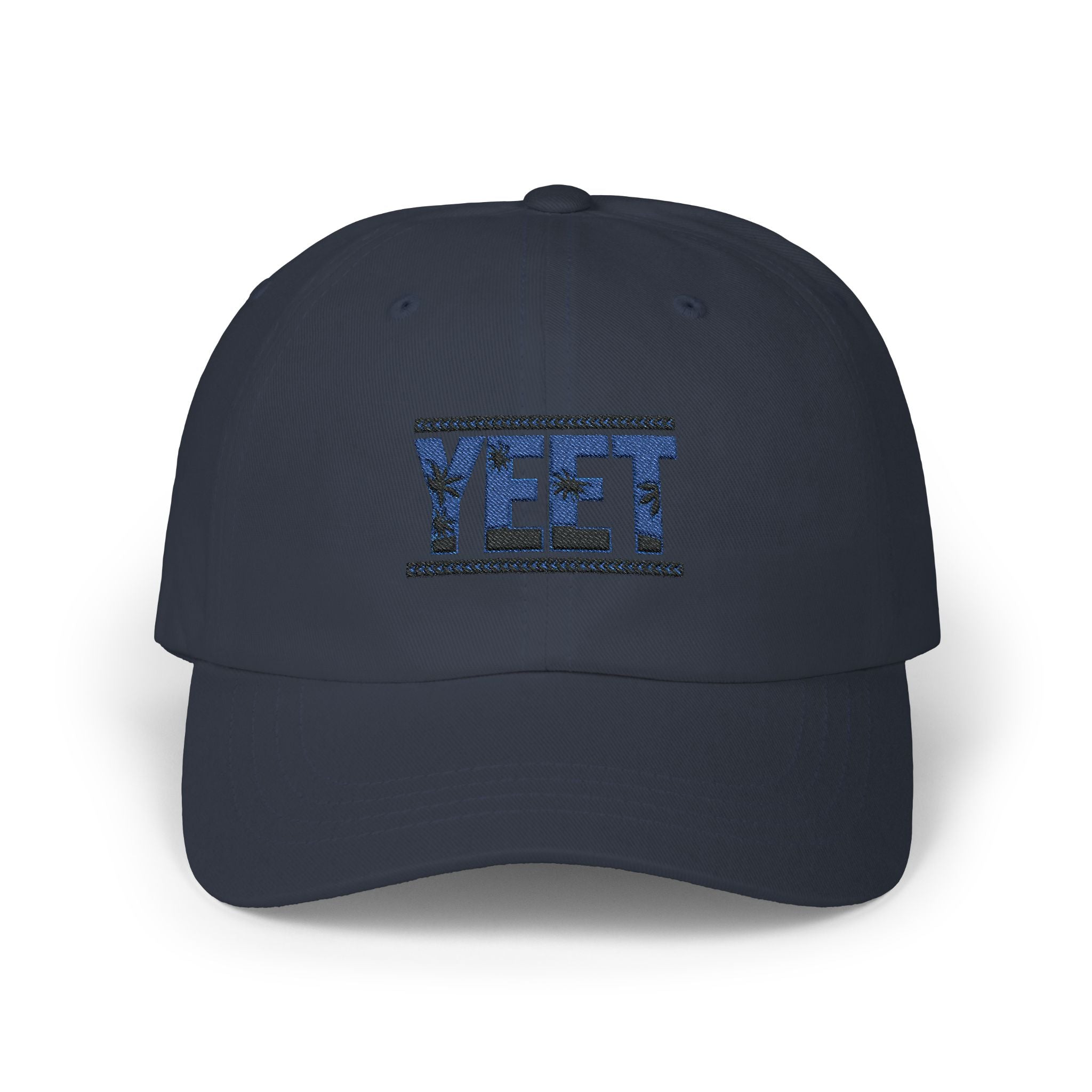 Yeet Blue-Black Graphic Text Design, Sports Fan, Wrestling Dad Cap for Her and Him - Unisex Classic