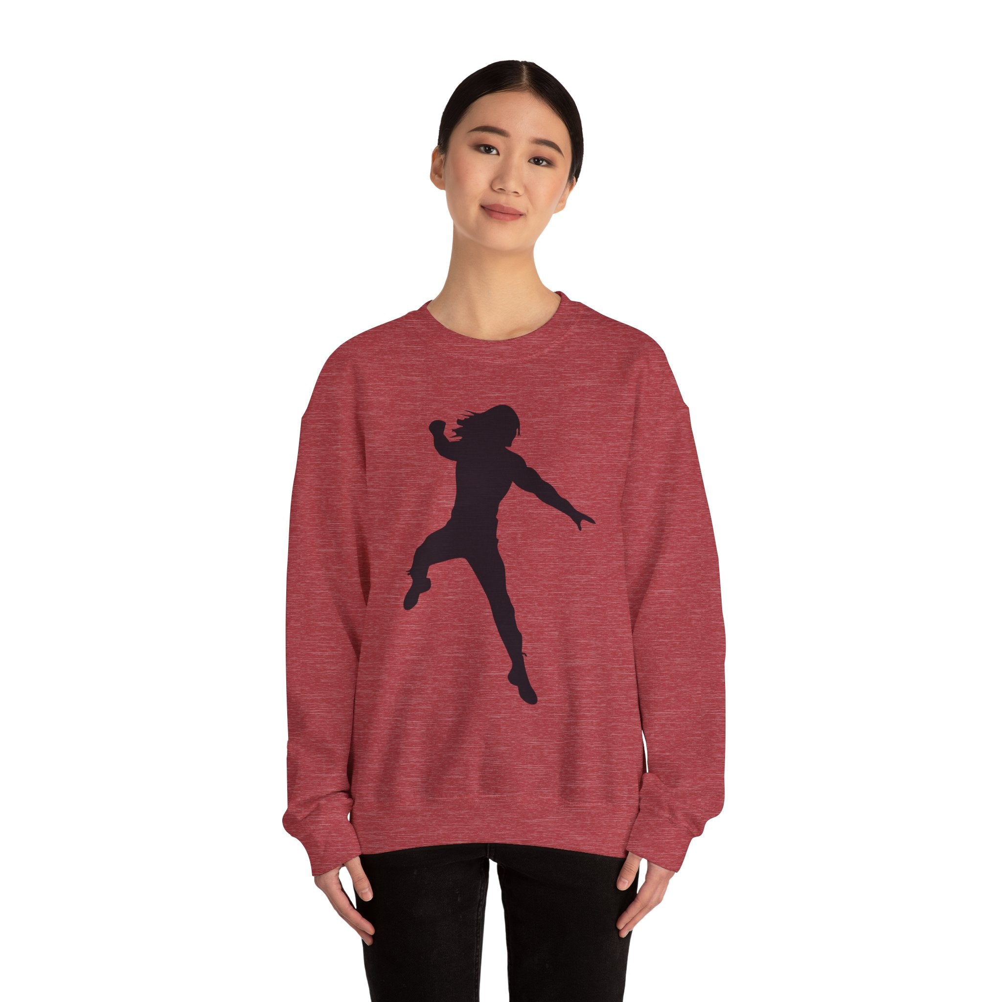 Roman Reigns Black Design, Wrestling Fan Unisex Sweatshirt - Gift for Him or Her, Casual Outwear, Graphic Design, Heavy Blend Crewneck Sweatshirt