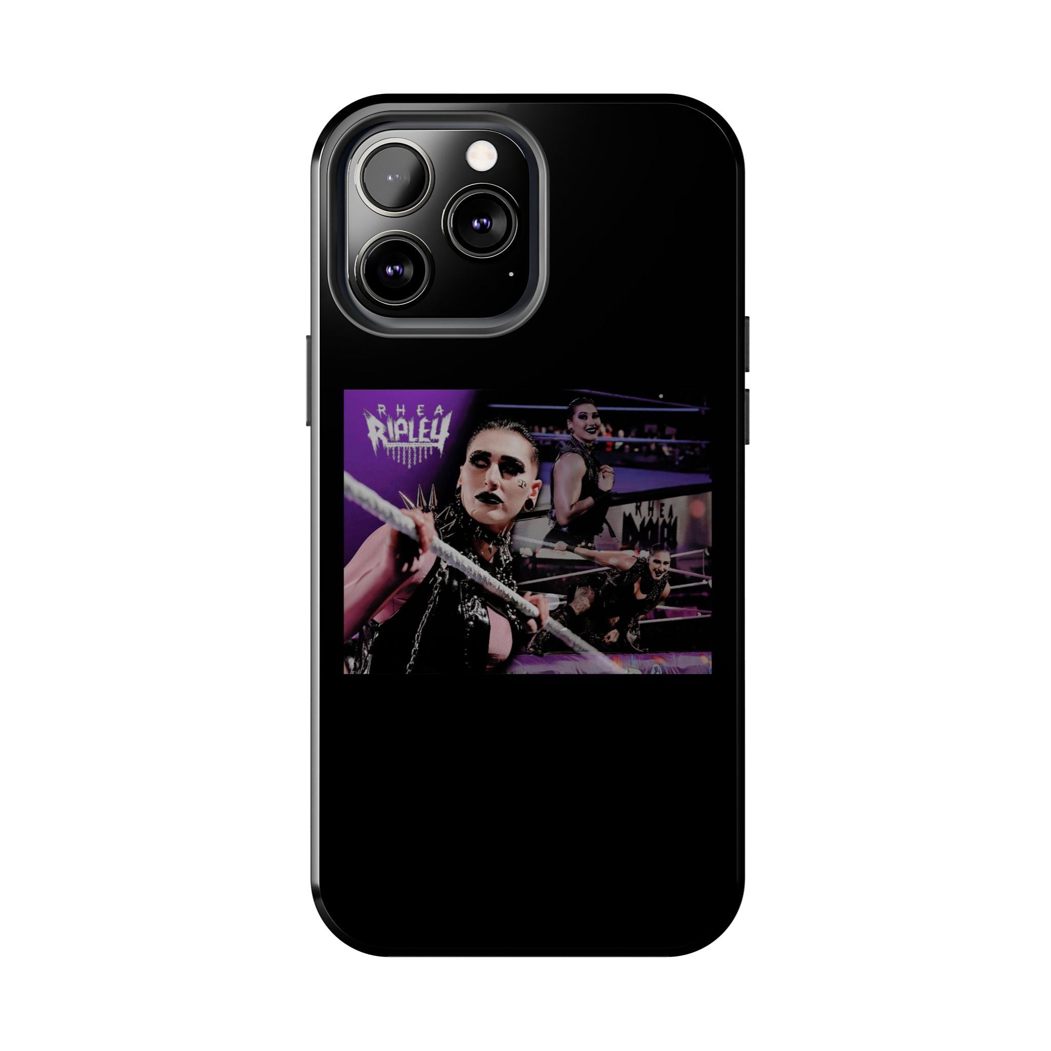 Rhea Ripley Wrap Graphic Portrait Design, iPhone and Samsung Case Cool Graphic Sports Fan Phone Case