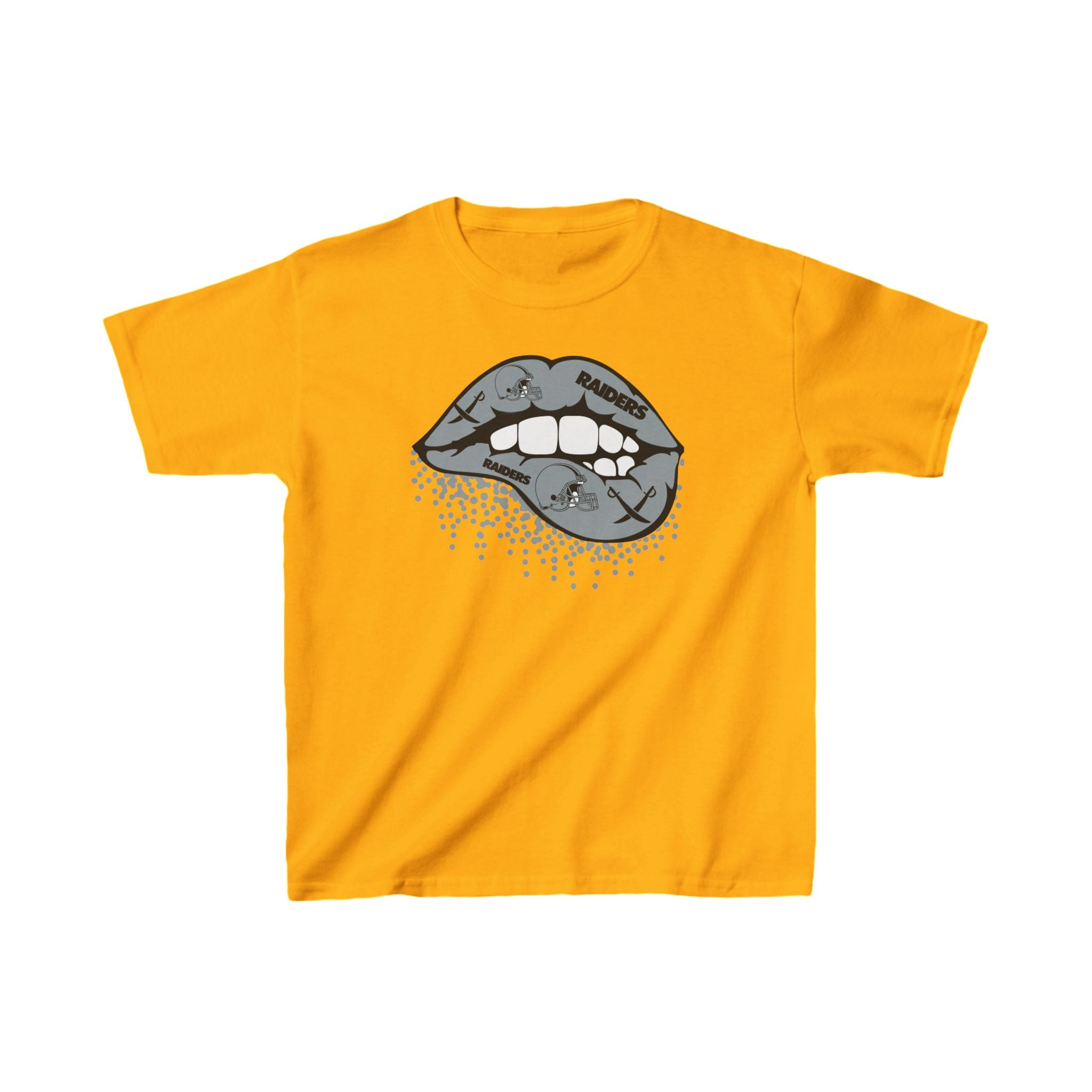 Lip Bite Raiders Shirt for Kids, Gift Fan Sports Shirt, Children Shirt Clothing, Youth Team Game Day Shirt, Unisex Shirt