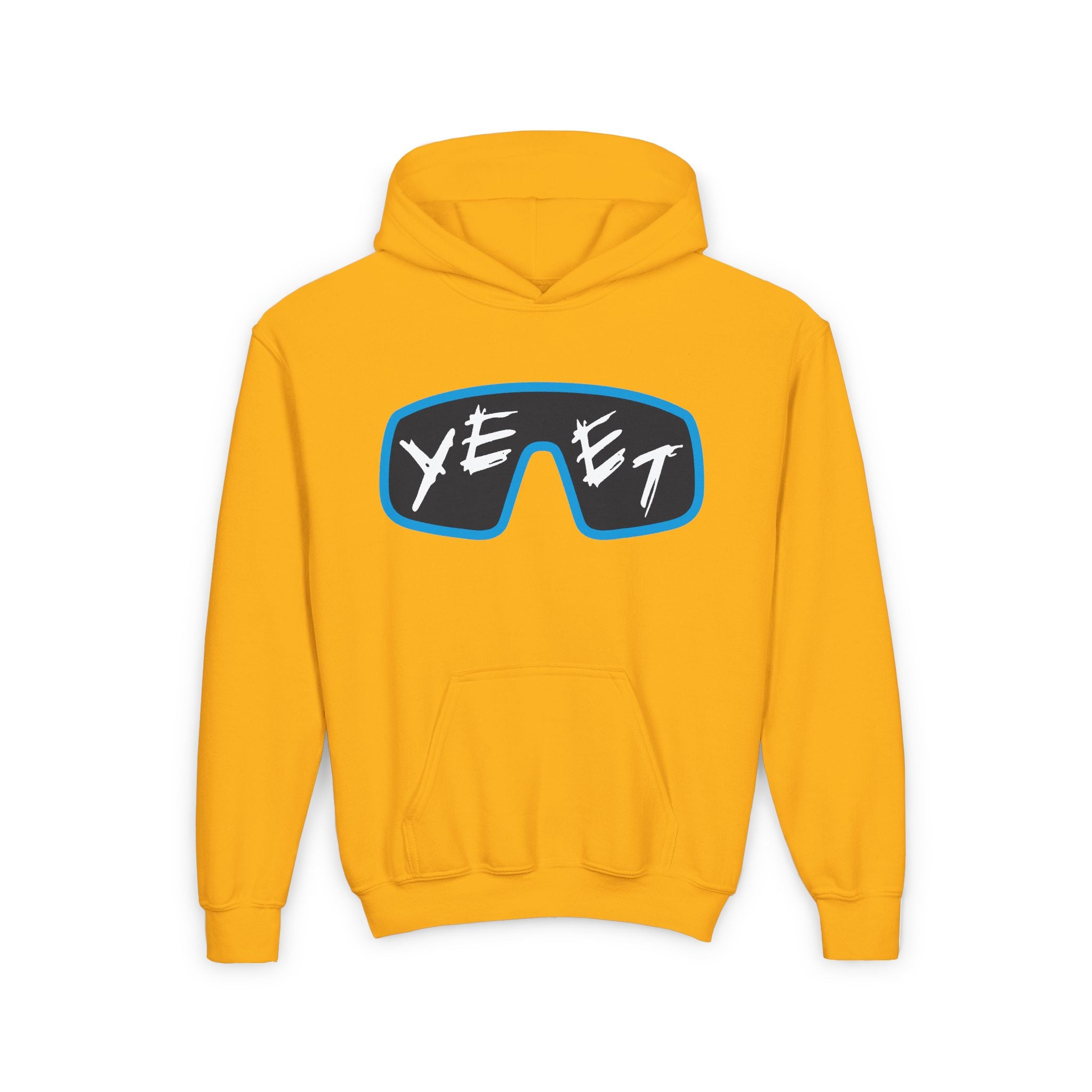 Yeet Glasses Shirt Design, Sports Fan Kids Hoodies - Youth Heavy Blend Hooded Sweatshirt, Unisex Wrestling Fan Hoodies, Gift for Her-Him, Casual Outwear