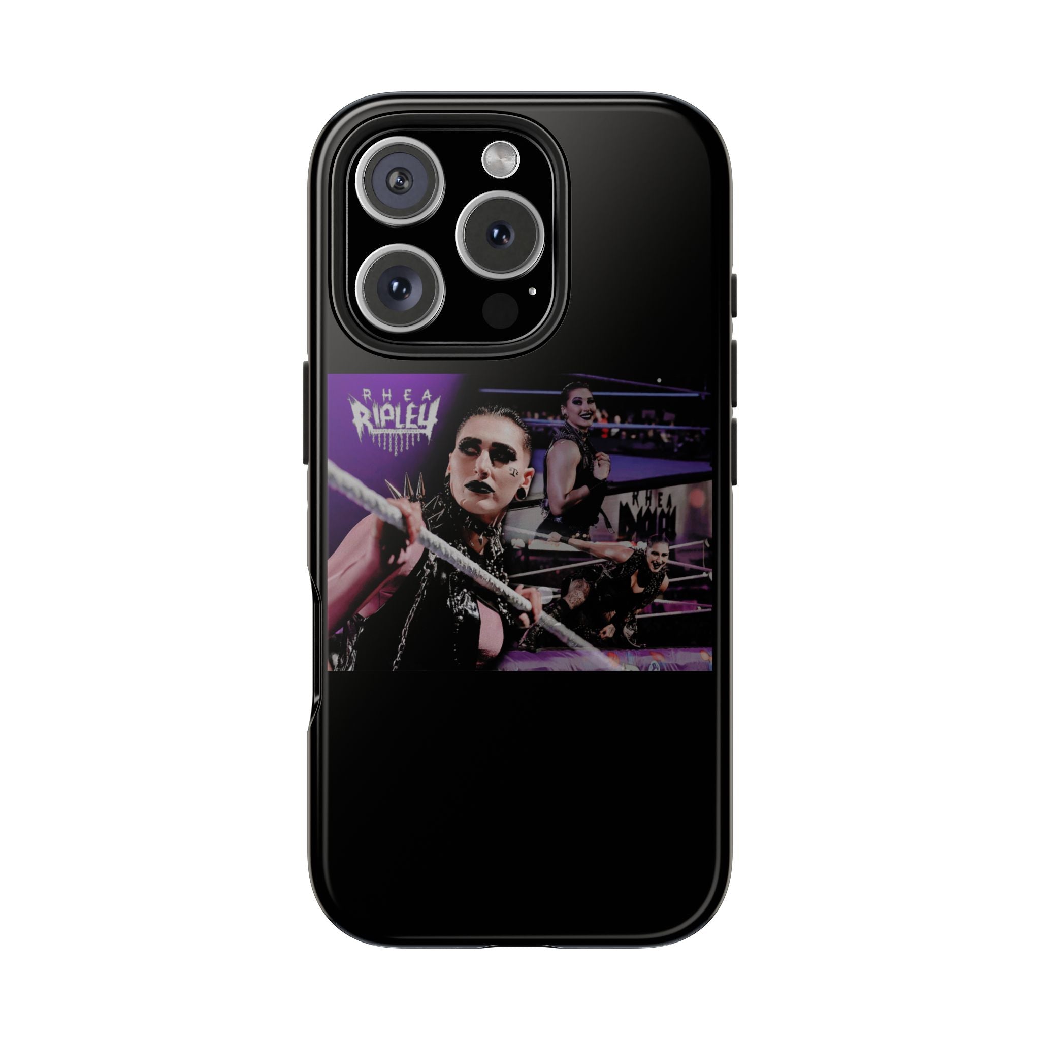 Rhea Ripley Wrap Graphic Portrait Design, iPhone and Samsung Case Cool Graphic Sports Fan Phone Case