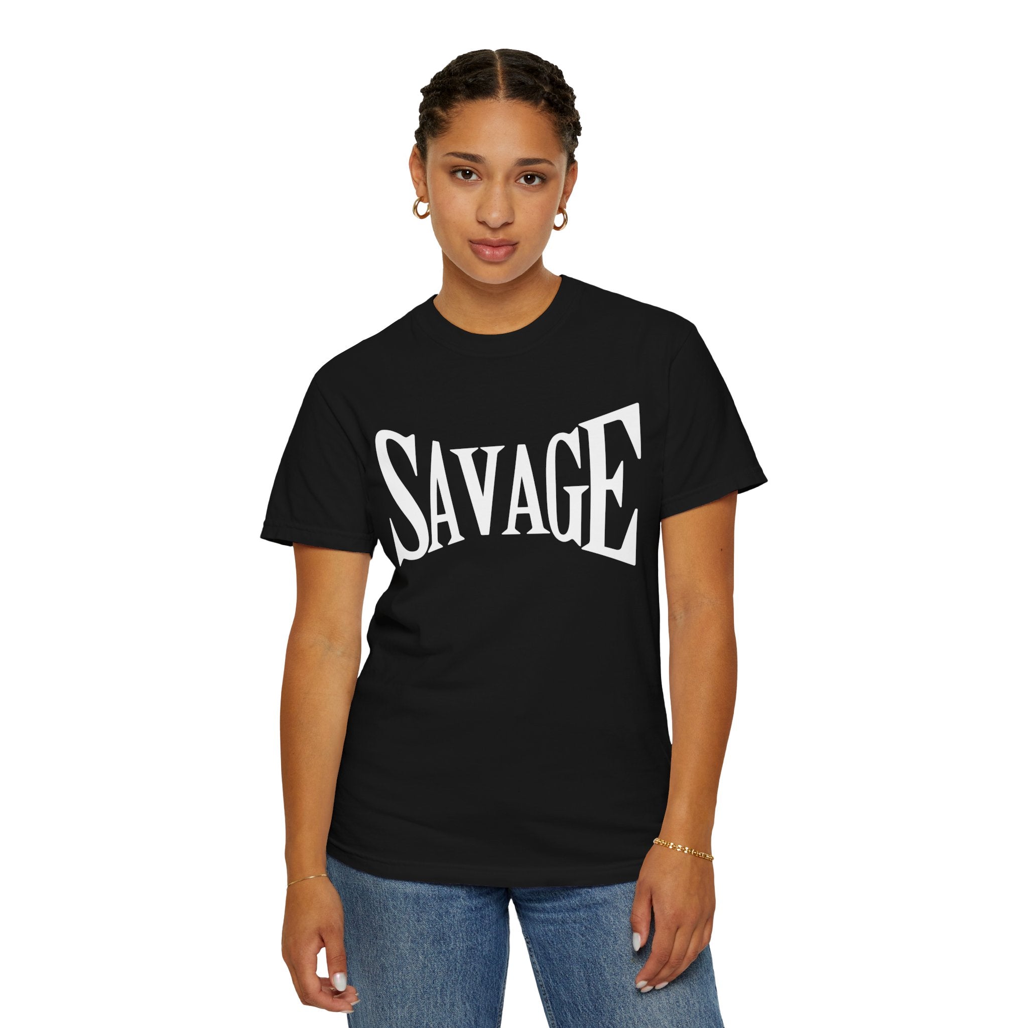 Savage, Graphic Design Unisex T-shirt, Casual Cotton Outwear, Gift for Him- Gift for Her, Stylish Tee, Cool Shirt, Trendy Apparel, Comfortable Top,