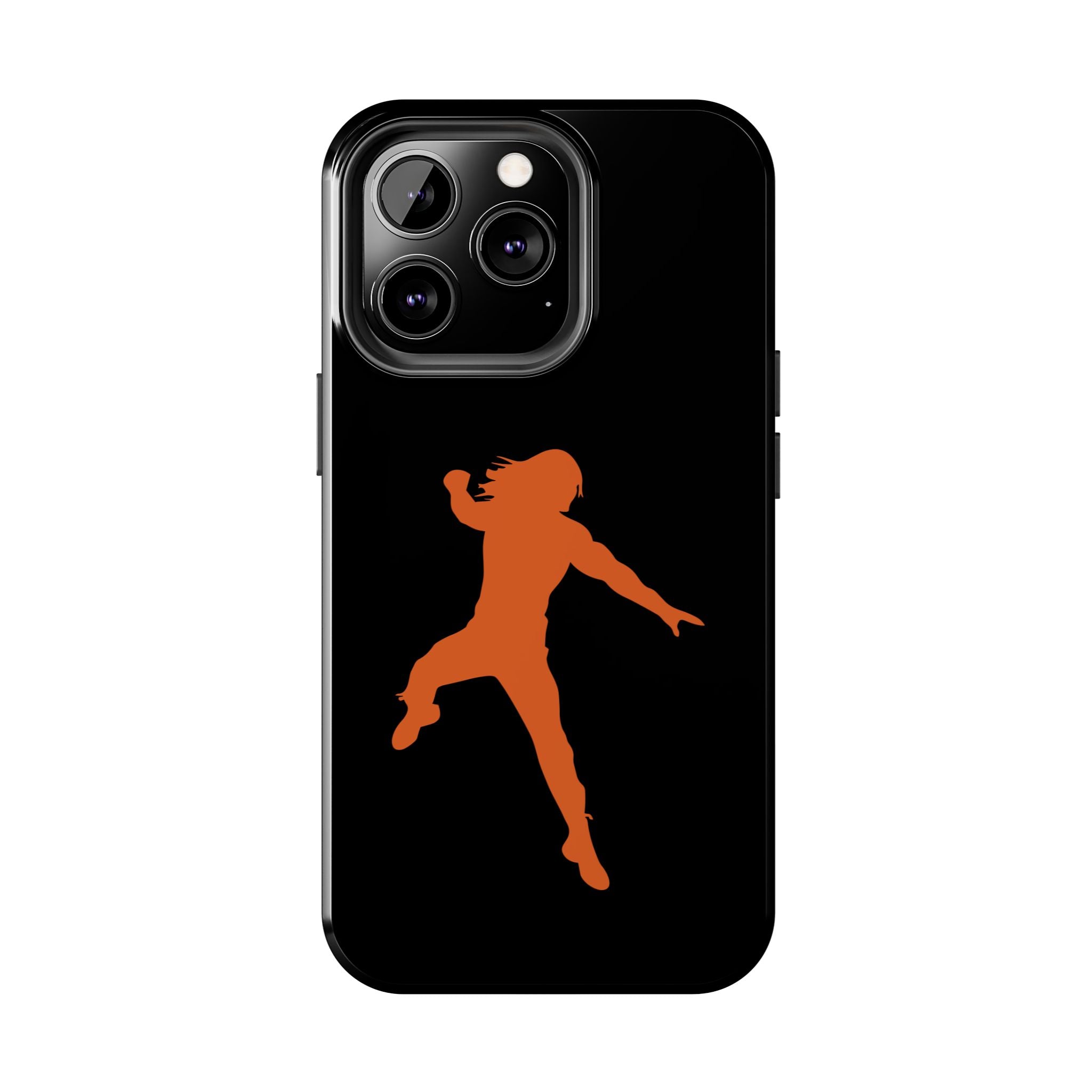 Roman Reigns Jump Orange Graphic Design, iPhone and Samsung Case Cool Graphic Sports Fan Phone Case