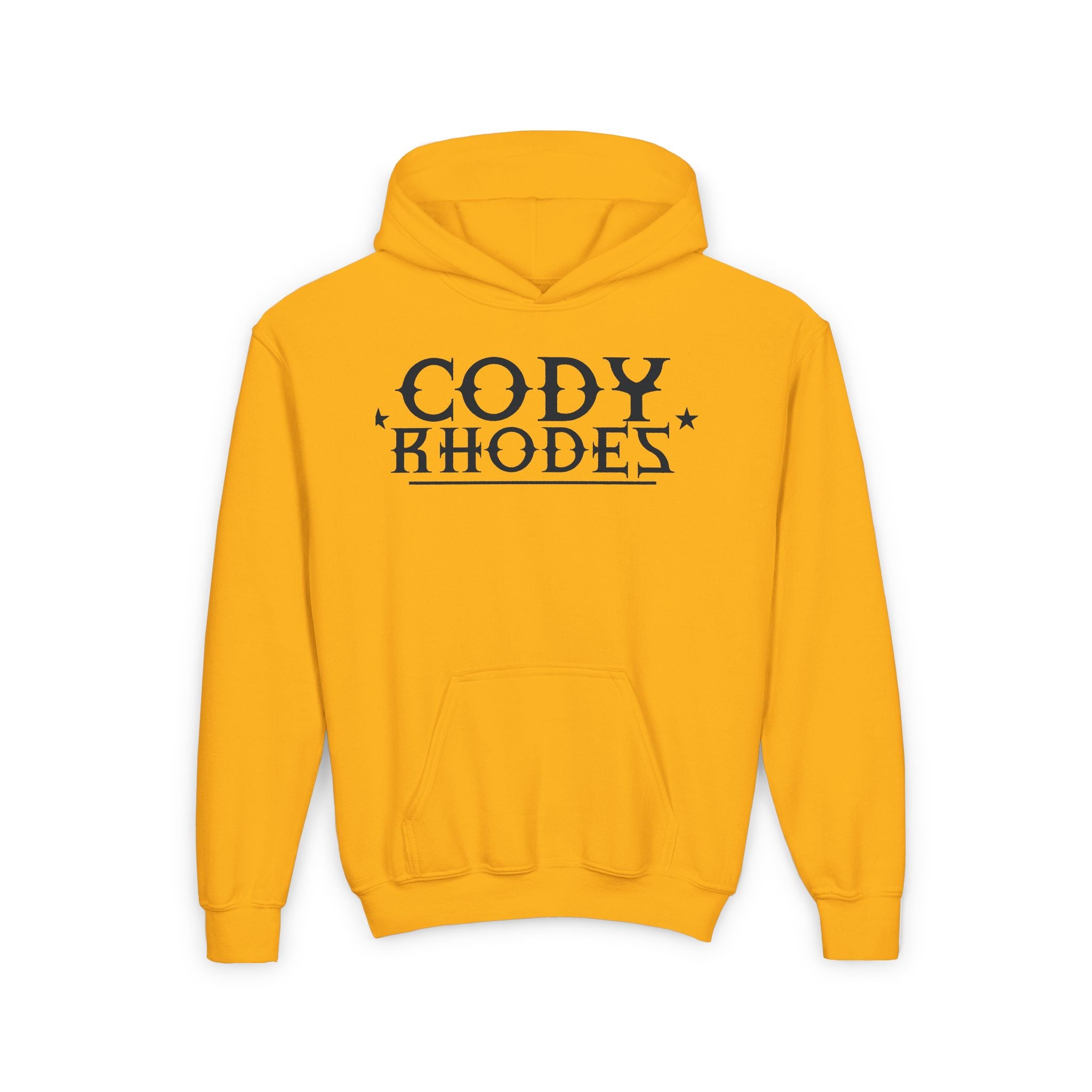 Cody Rhodes Graphic Black Text Design, Sports Fan Kids Hoodies - Youth Heavy Blend Hooded Sweatshirt, Unisex Wrestling Fan Hoodies, Gift for Her-Him, Casual Outwear