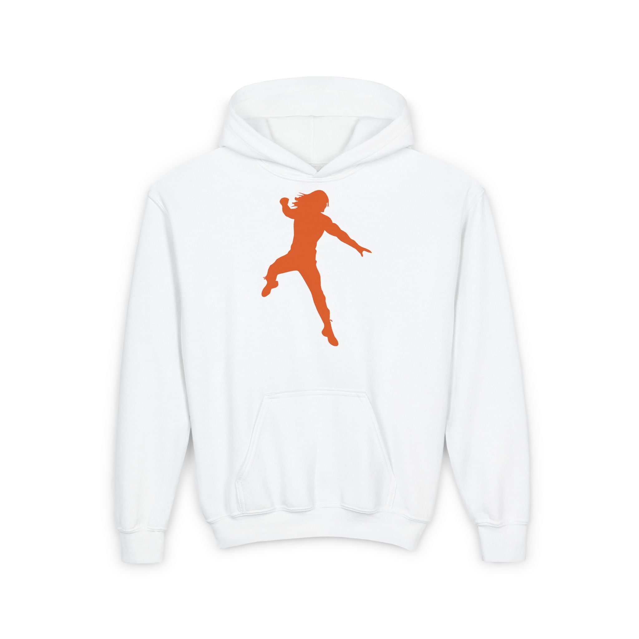 Roman Reigns Jump Orange Shirt Design, Sports Fan Kids Hoodies - Youth Heavy Blend Hooded Sweatshirt, Unisex Wrestling Fan Hoodies, Gift for Her-Him, Casual Outwear