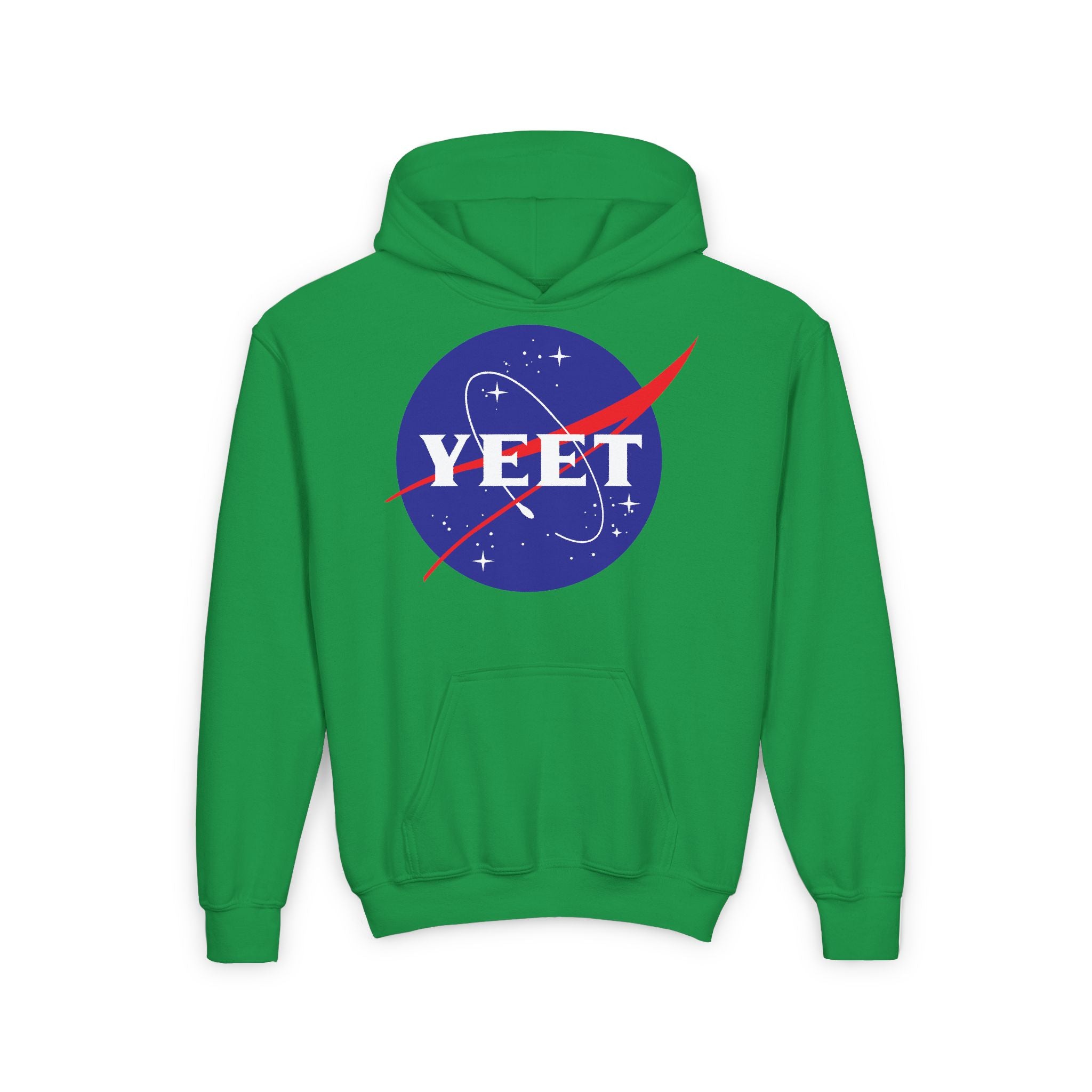 Yeet Nasa Design, Sports Fan Kids Hoodies - Youth Heavy Blend Hooded Sweatshirt, Unisex Wrestling Fan Hoodies, Gift for Her-Him, Casual Outwear