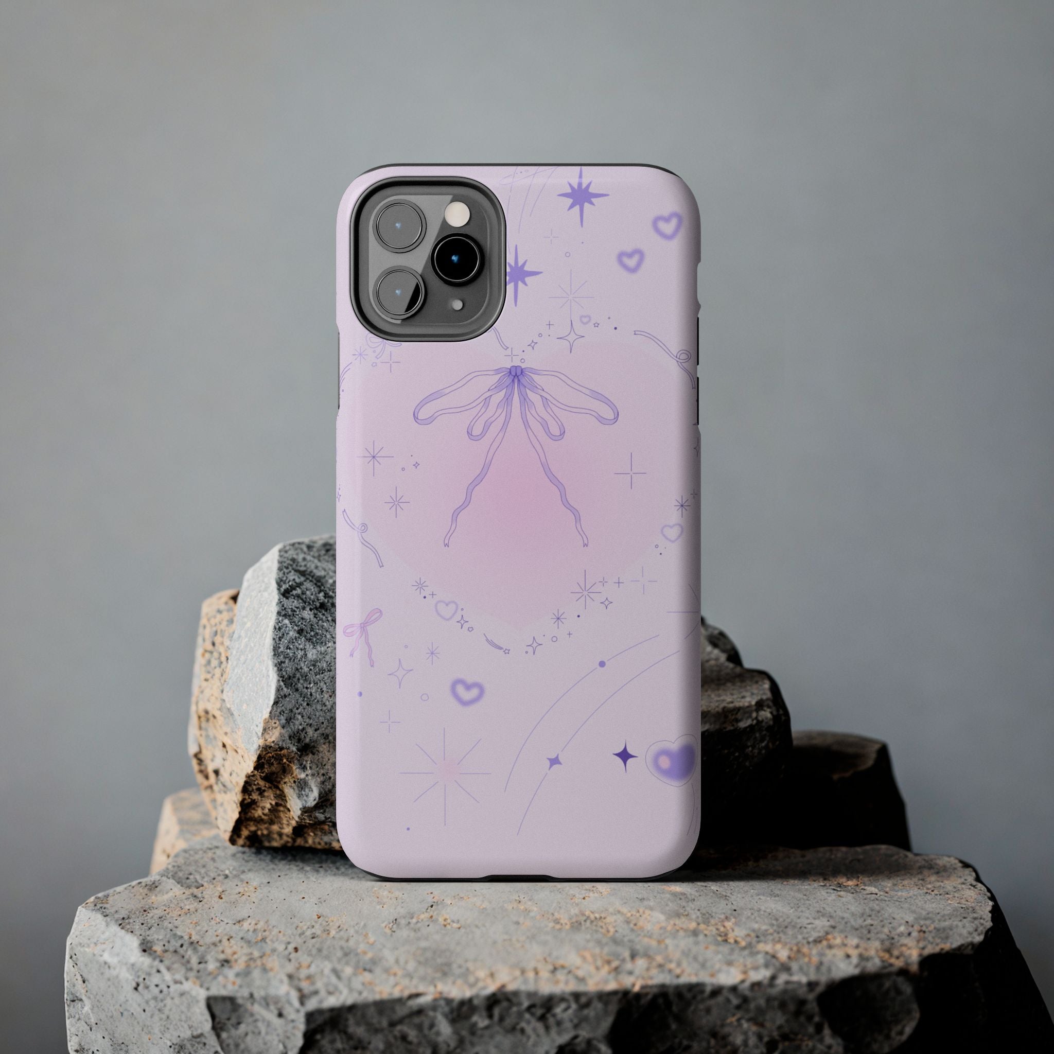 Pink Purple Delicate Fine Line Design, Elegant Phone Cases, Stylish Phone Covers, Chic Phone Protectors, Fashionable Case for Her, Trendy Smartphone Accessories