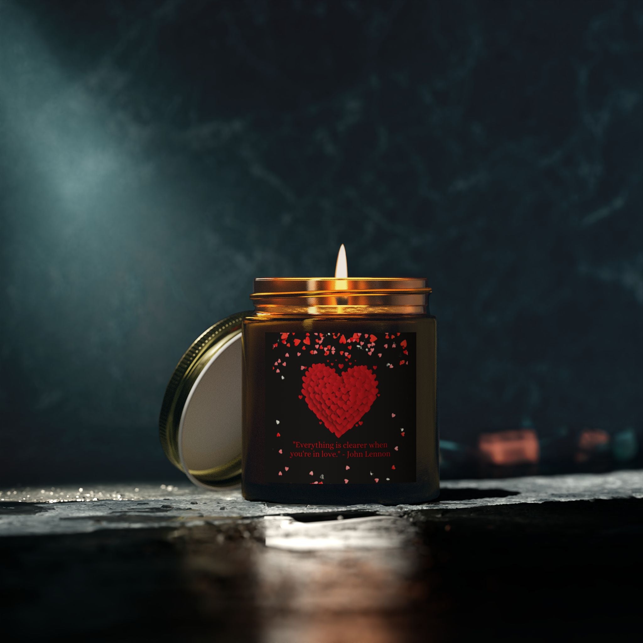 Red Hearts, Valentine's Day Candle, Scented Candles, Luxury Candles Gifts for Women, Stress Relief Luxury Aromatherapy Candles, Romantic Candle Valentines Day Gifts for Her