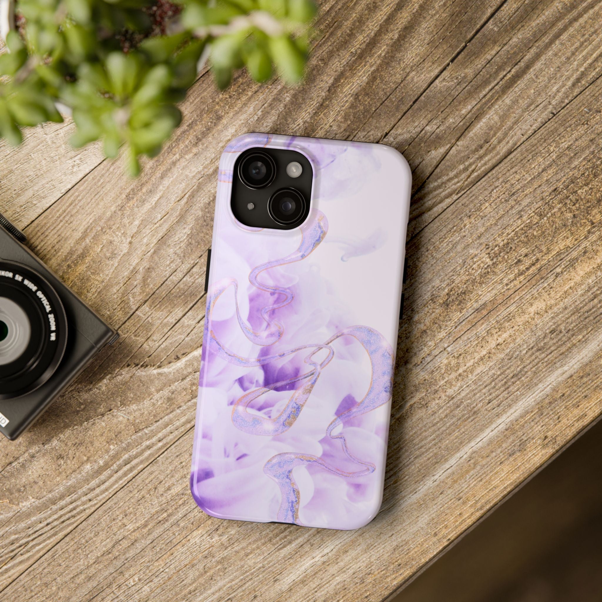 Abstract Purple Fluid Design, Elegant Phone Cases, Stylish Phone Covers, Chic Phone Protectors, Fashionable Case for Her, Trendy Smartphone Accessories