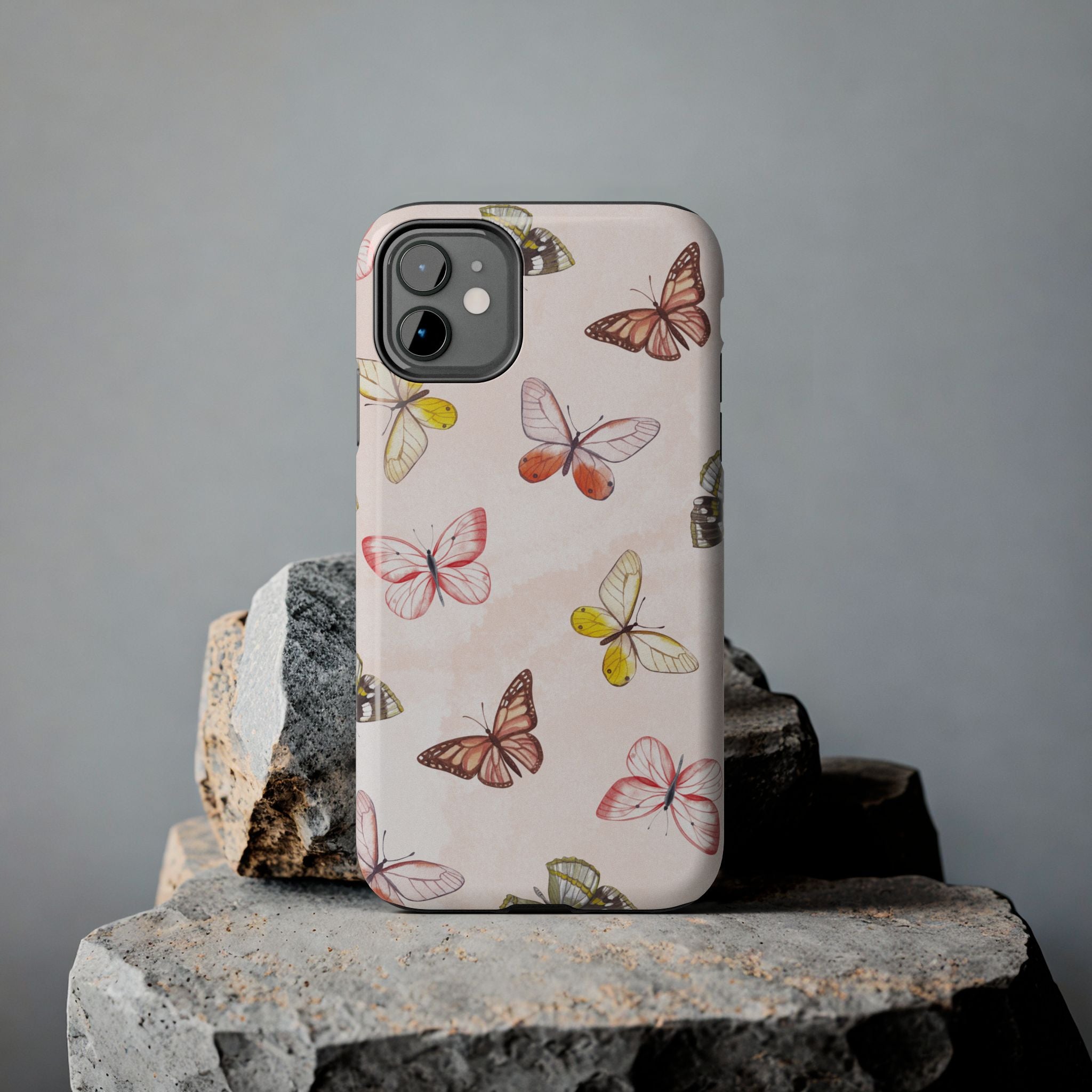 Pink Butterflies, Elegant Phone Cases, Stylish Phone Covers, Chic Phone Protectors, Fashionable Case for Her, Trendy Smartphone Accessories