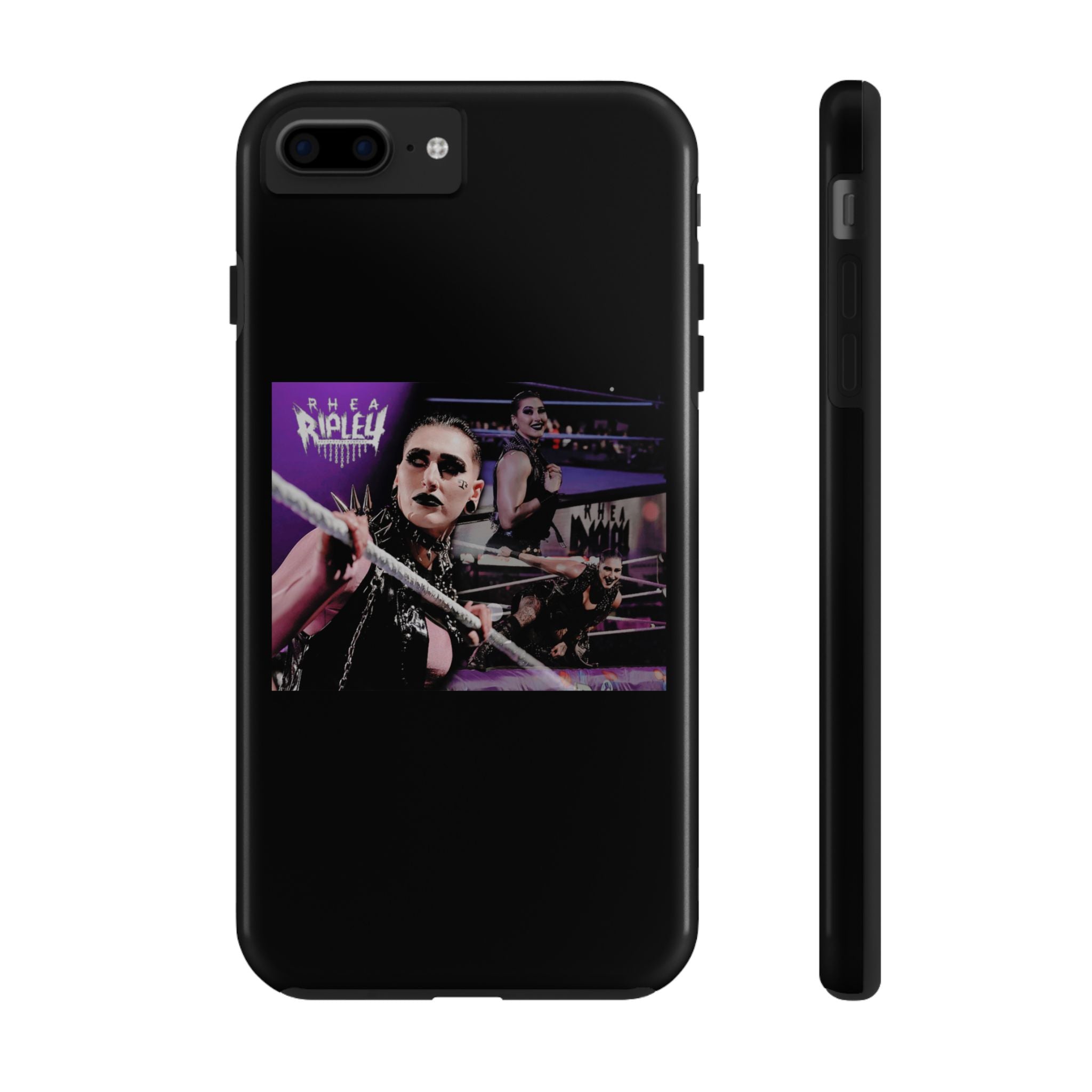 Rhea Ripley Wrap Graphic Portrait Design, iPhone and Samsung Case Cool Graphic Sports Fan Phone Case