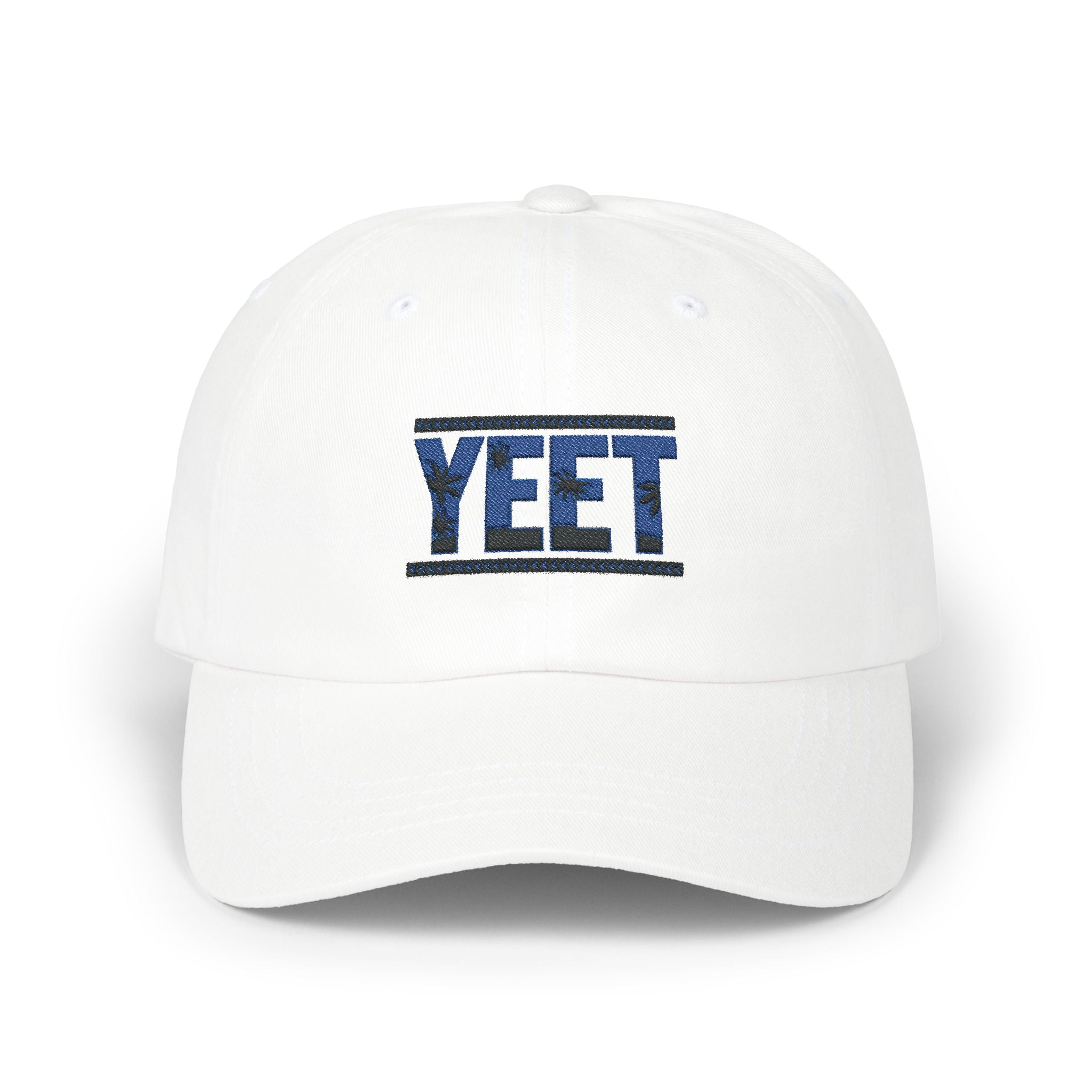 Yeet Blue-Black Graphic Text Design, Sports Fan, Wrestling Dad Cap for Her and Him - Unisex Classic