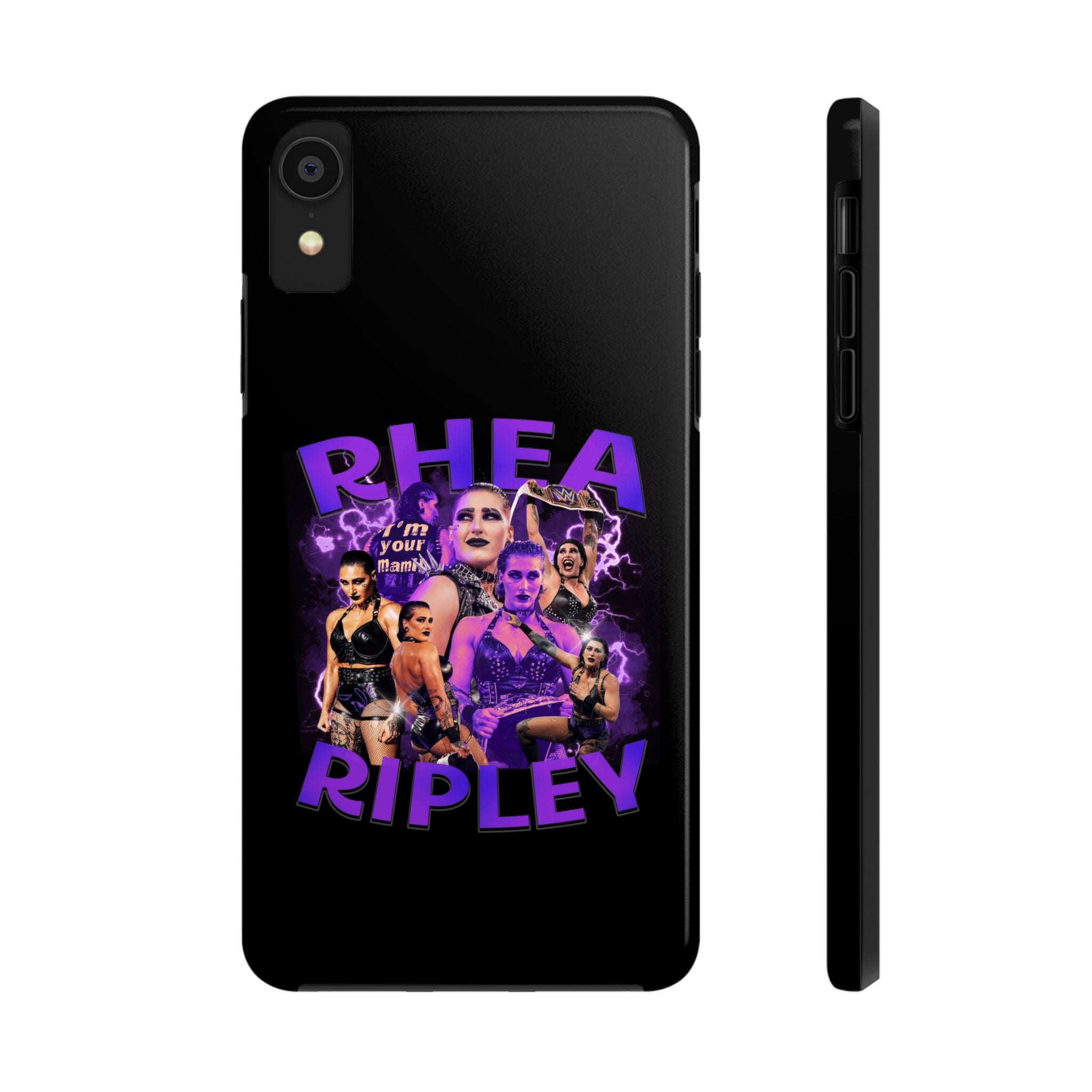 Rhea Ripley Graphic Portrait Design, iPhone and Samsung Case Cool Graphic Sports Fan Phone Case