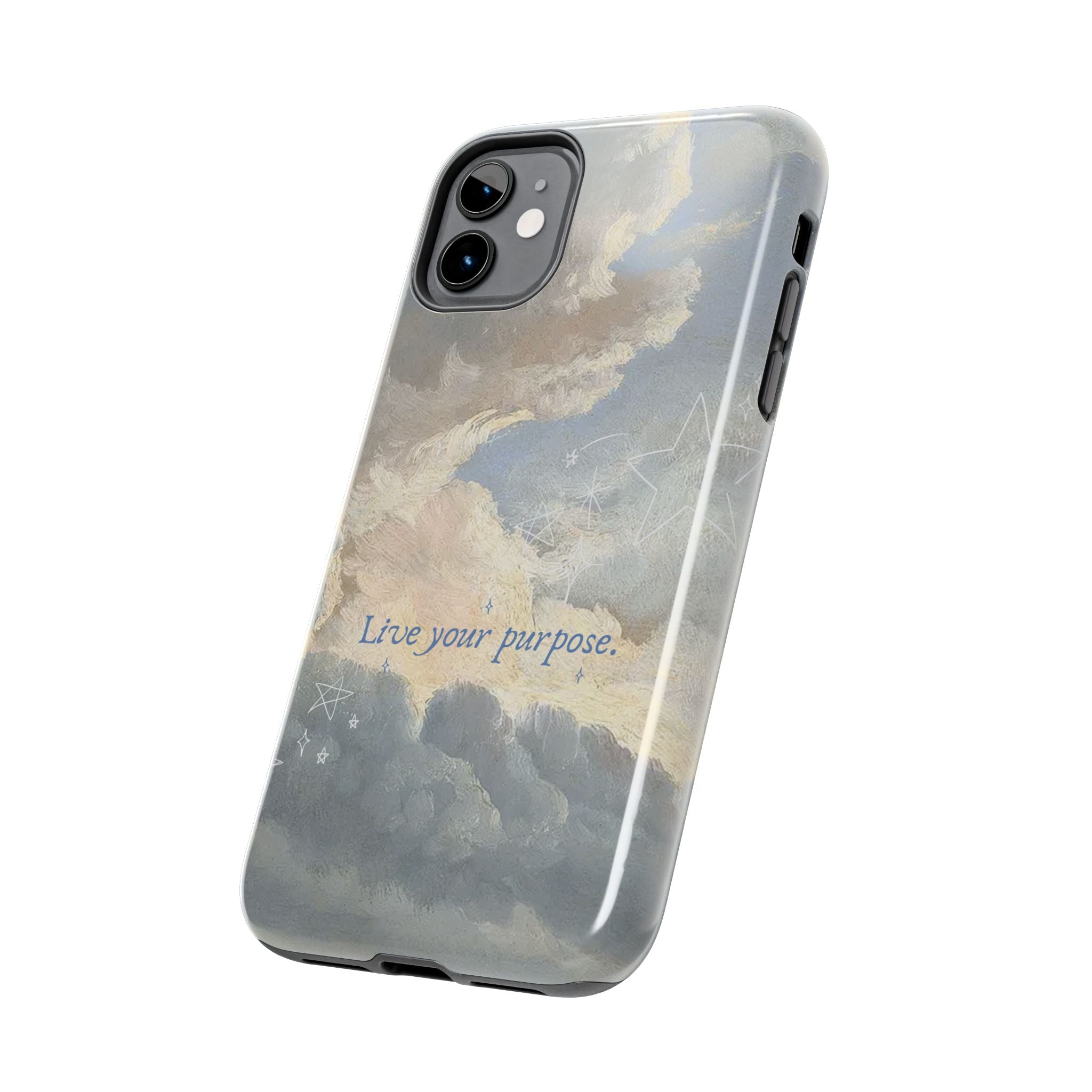 Live Your Purpose, Elegant Phone Cases, Stylish Phone Covers, Chic Phone Protectors, Fashionable Case for Her, Trendy Smartphone Accessories