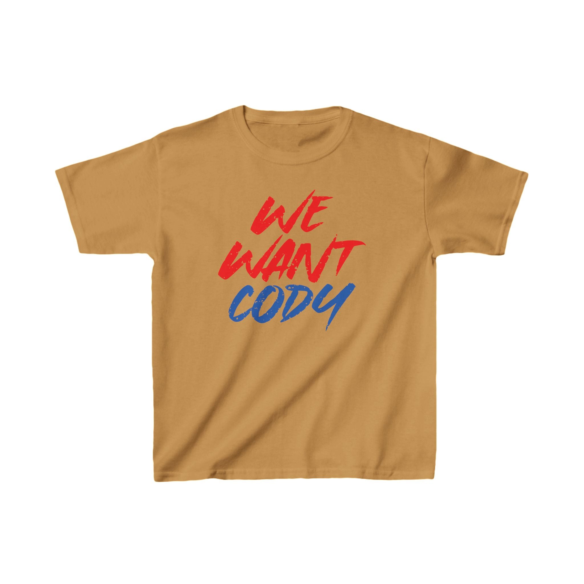 Cody Rhodes "We Want Cody" Shirt, Unisex Kids Shirt, Sports Fan T-Shirt, Best Gift for Kids,  Cotton Shirt for Kids