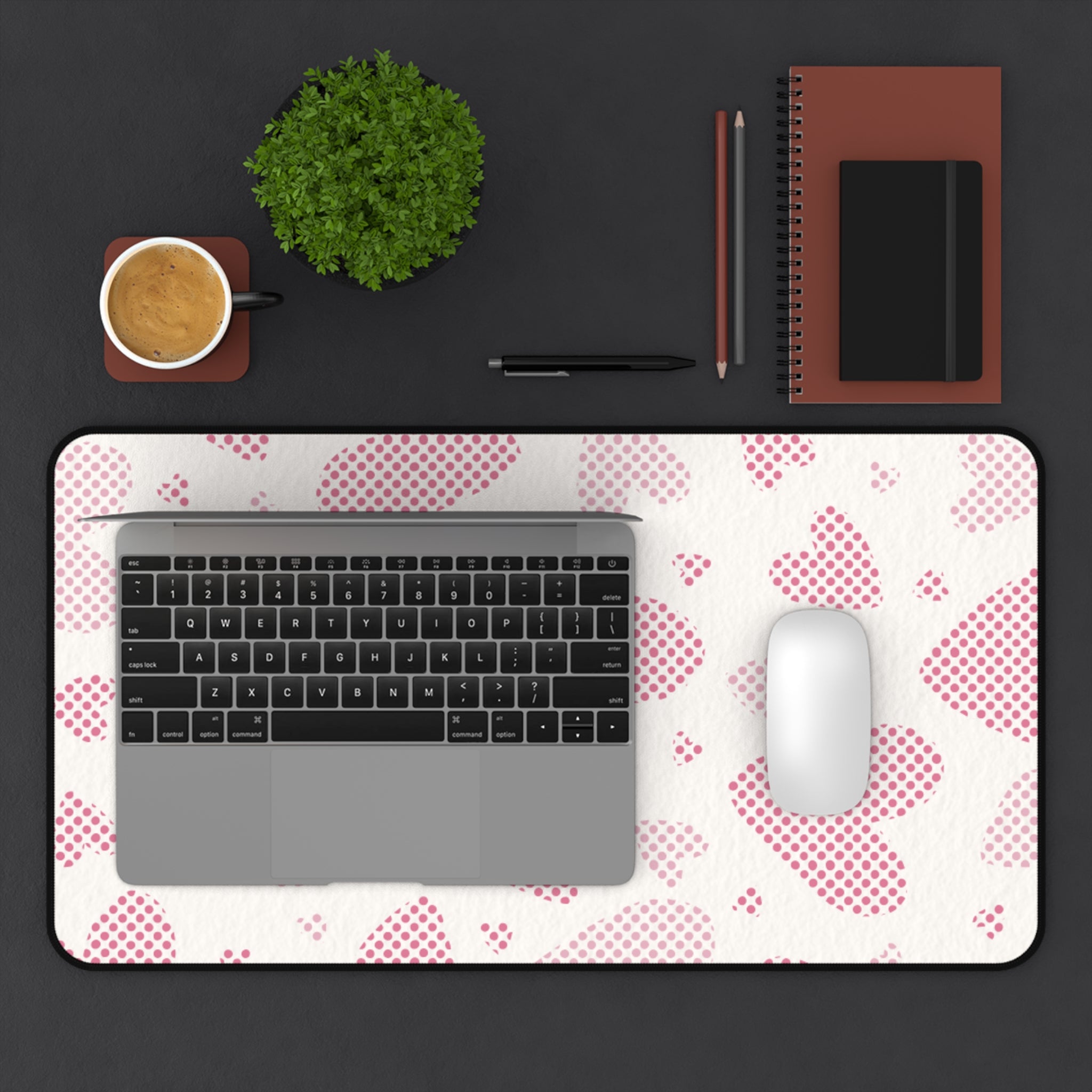 Love Zoom, Valentines Gift, Mouse Pad, Desk Matt for Desktop, Cute Desk Pad Mat, XXL Large Mouse Pad for Desk, Anti-Slip Big Mousepad with Stitched Edges, Keyboard Pad Mouse Mat for Computer