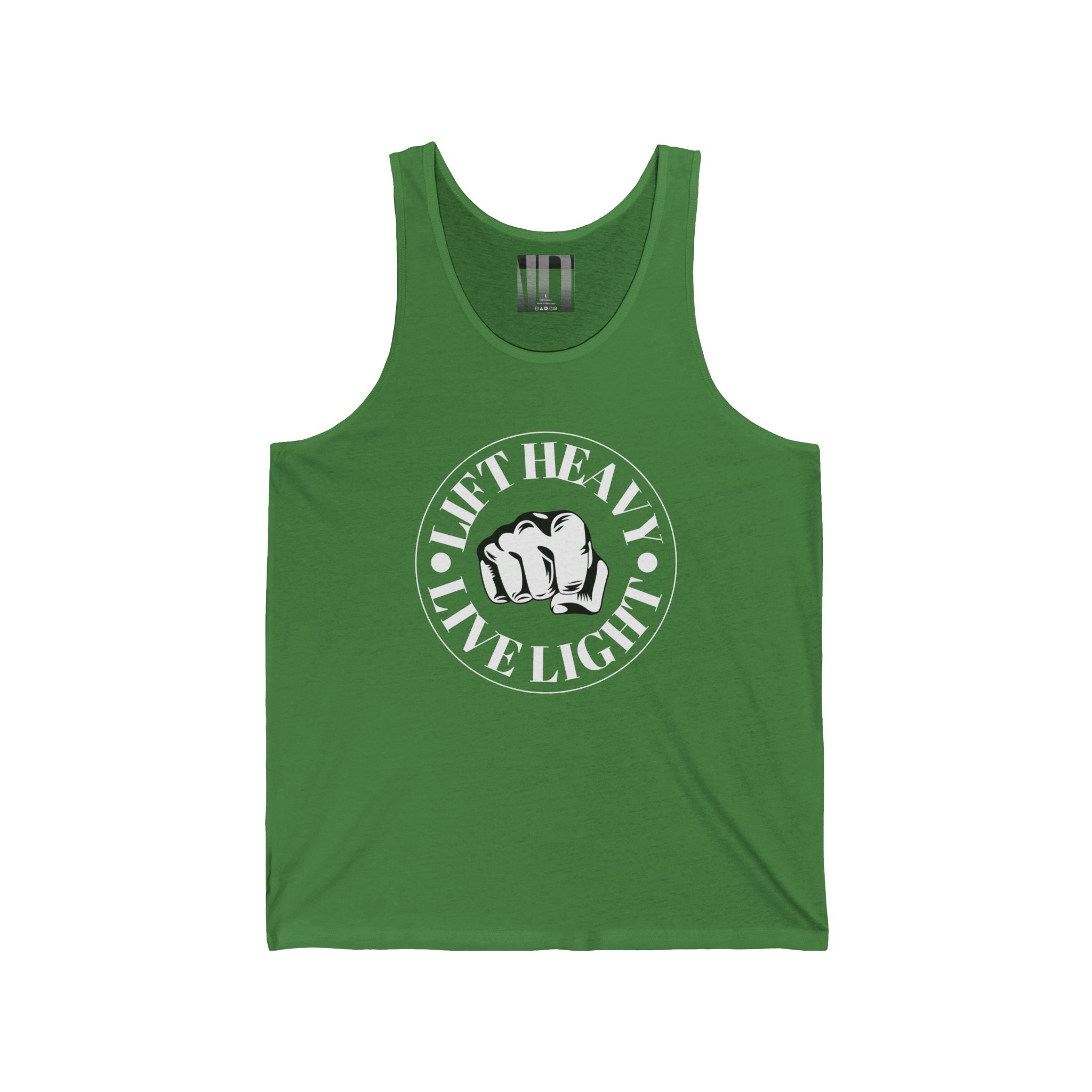 Lift Heavy, Live Light, Gym Dudes Tank Top, Workout Sleeveless Shirt, Fitness Muscle Tee, Athletic Unisex Jersey Tank, Bodybuilding Tank, Exercise Vest