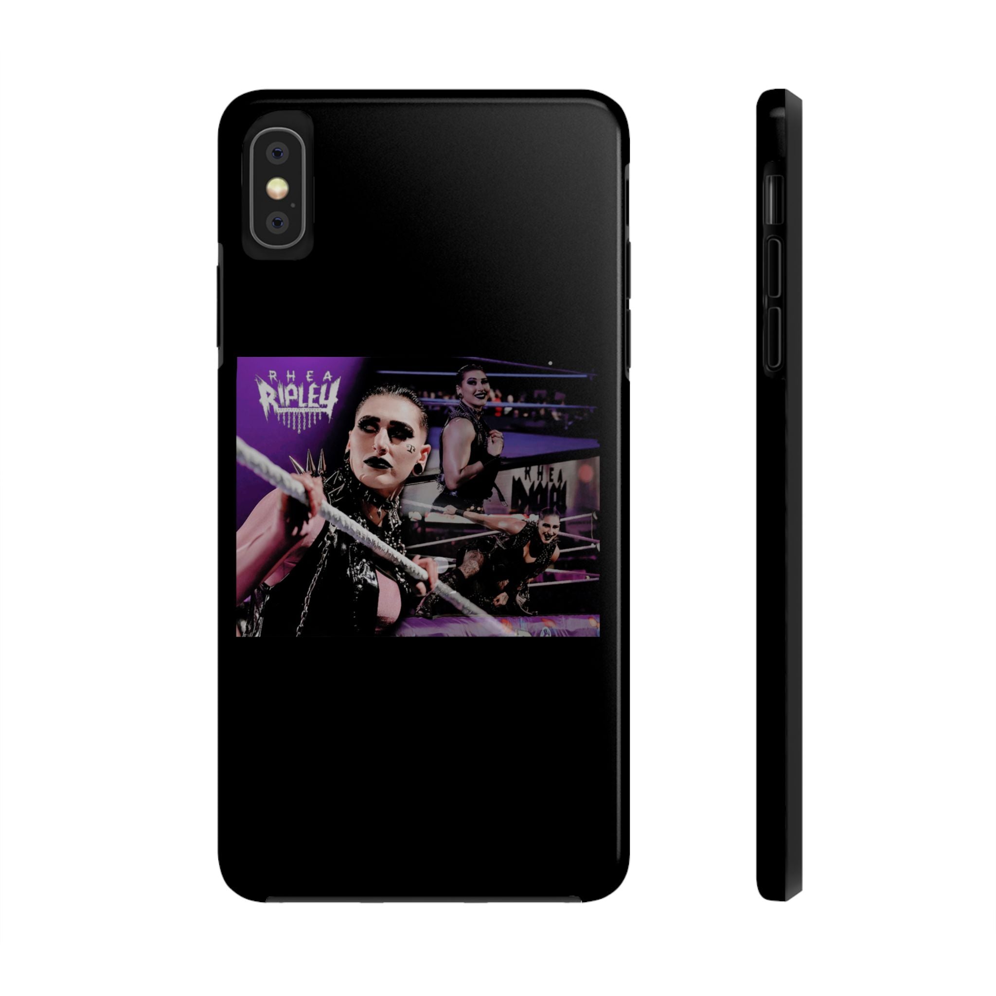 Rhea Ripley Wrap Graphic Portrait Design, iPhone and Samsung Case Cool Graphic Sports Fan Phone Case