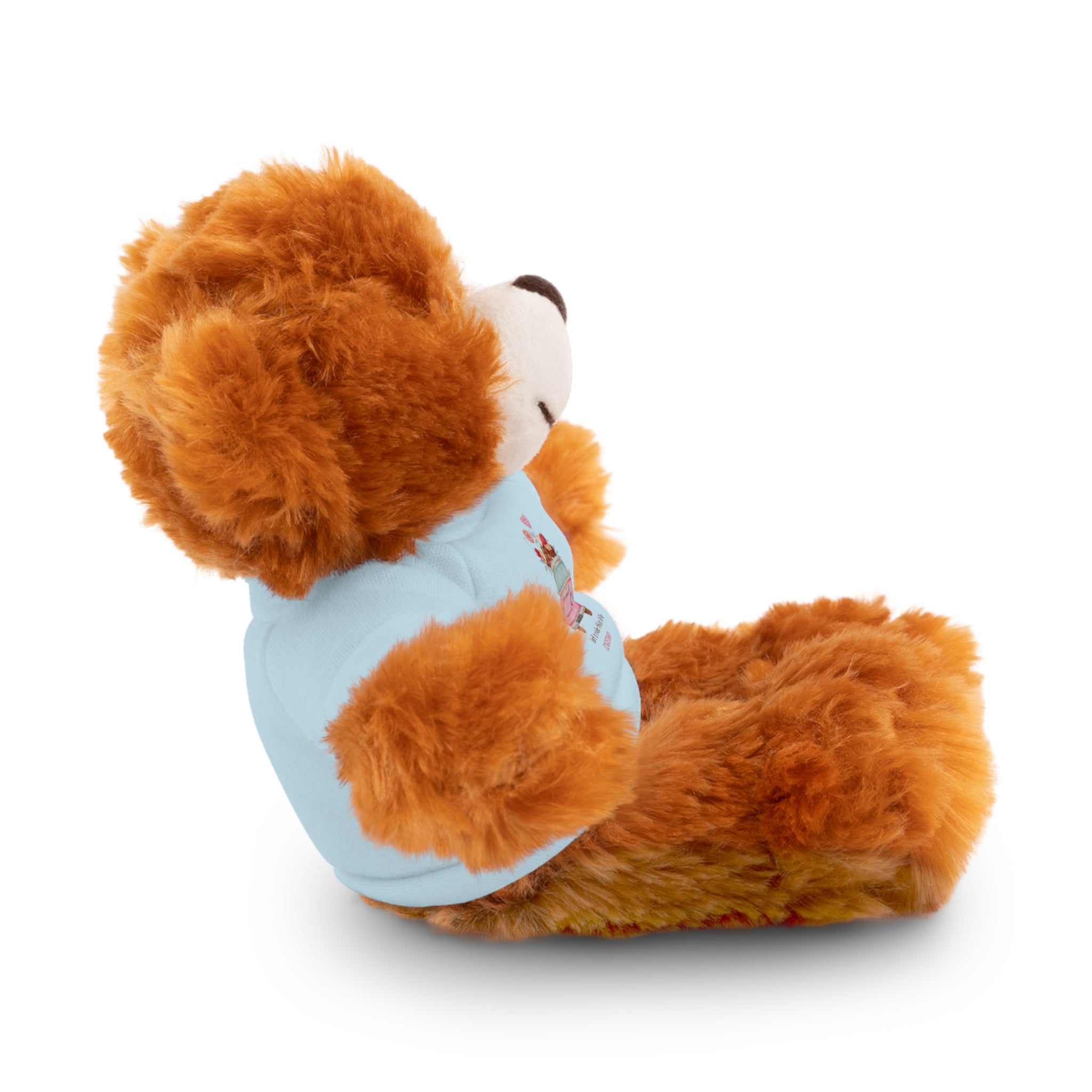 Colorful Bus with Sweet Treats Valentines Day Gifts for Her Him Kids Girlfriend Boyfriend Wife Mom Fiancée, Valentines Gifts for Women, Valentine's Day Teddy Bear, Funny Cute Stuffed Animal Plush Present for Birthday