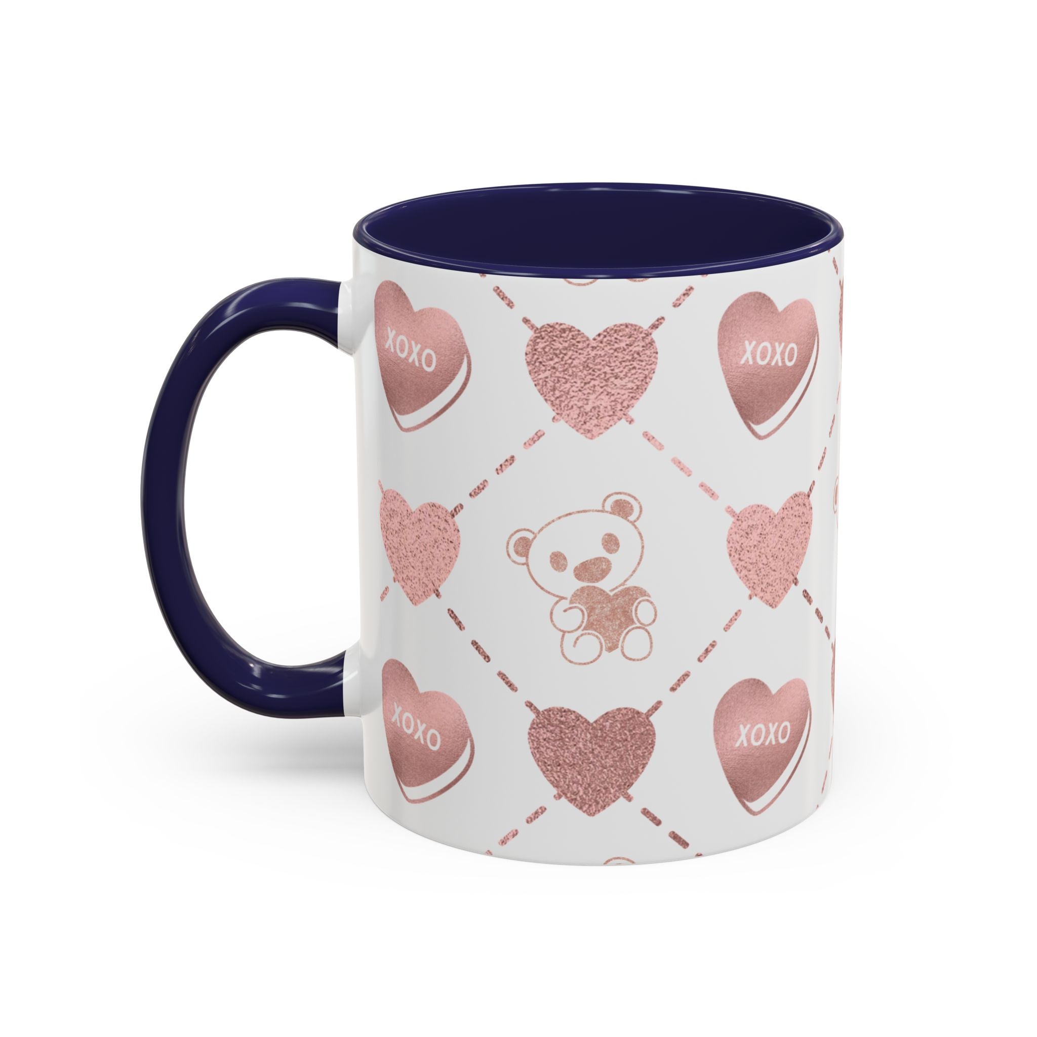 Pink Valentine's Design,  Holiday Drinkware, Valentines, Christmas Birthday Gifts for Couples, Her Boyfriend Girlfriend, Coffee Mug for Valentines Day,