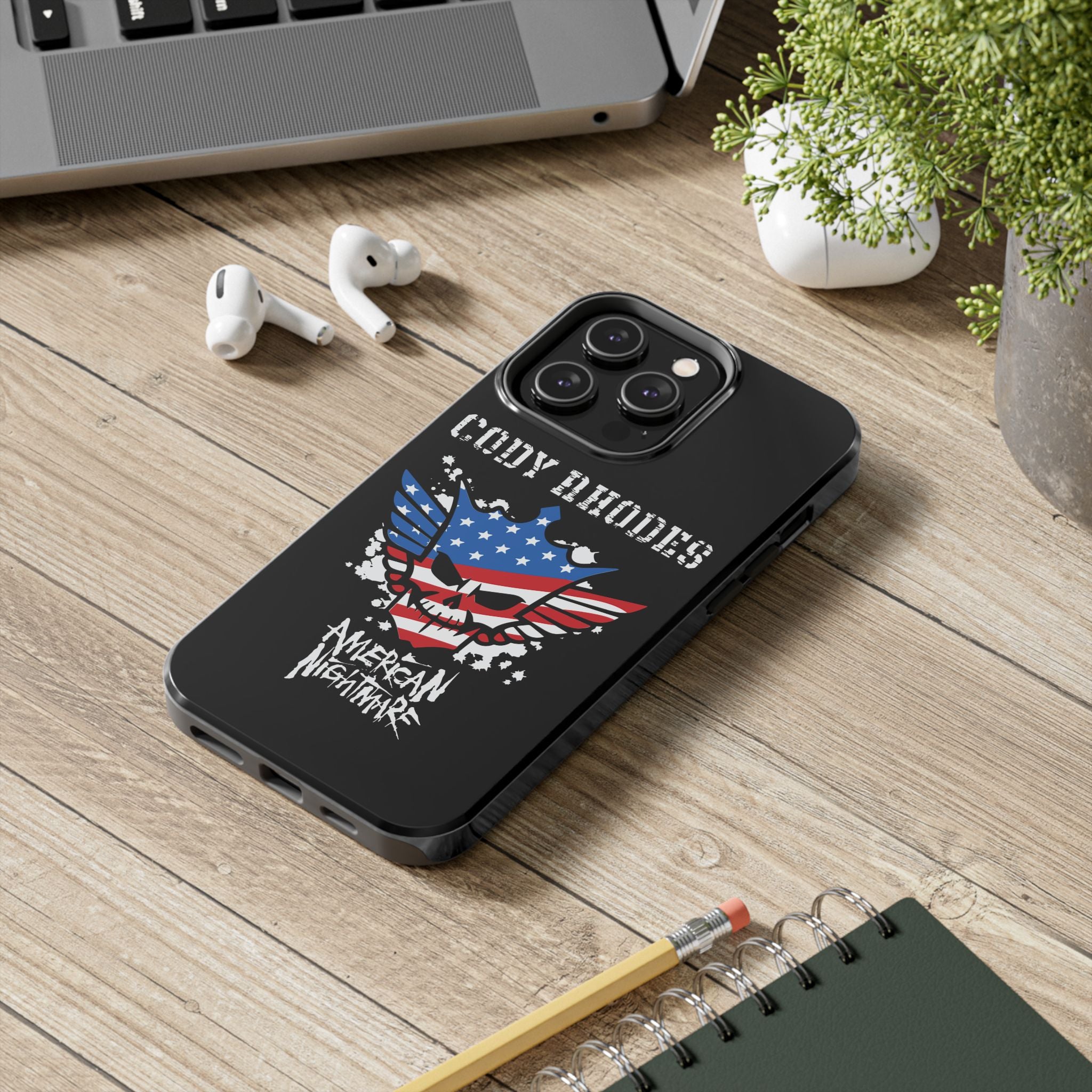 Cody Rhodes, American Nightmare, iPhone and Samsung Case Cool Graphic Sports Fan Phone Case