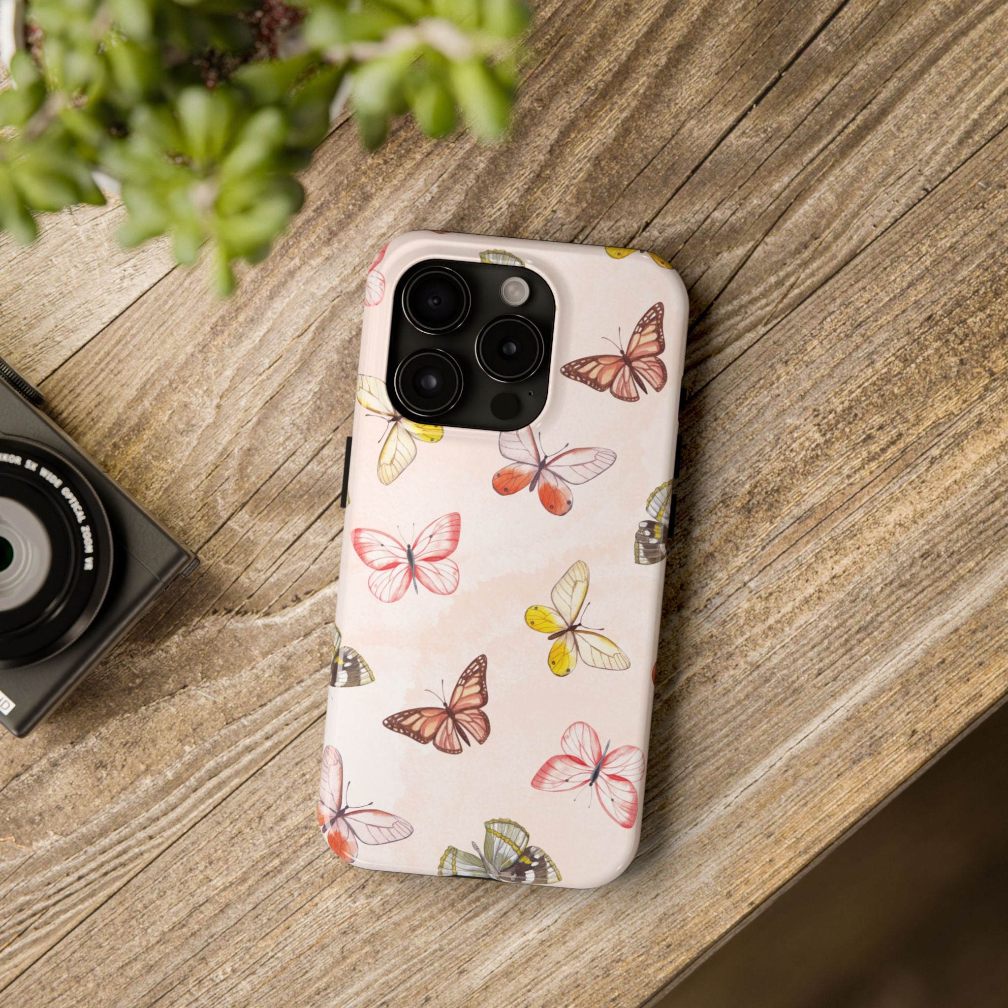 Pink Butterflies, Elegant Phone Cases, Stylish Phone Covers, Chic Phone Protectors, Fashionable Case for Her, Trendy Smartphone Accessories