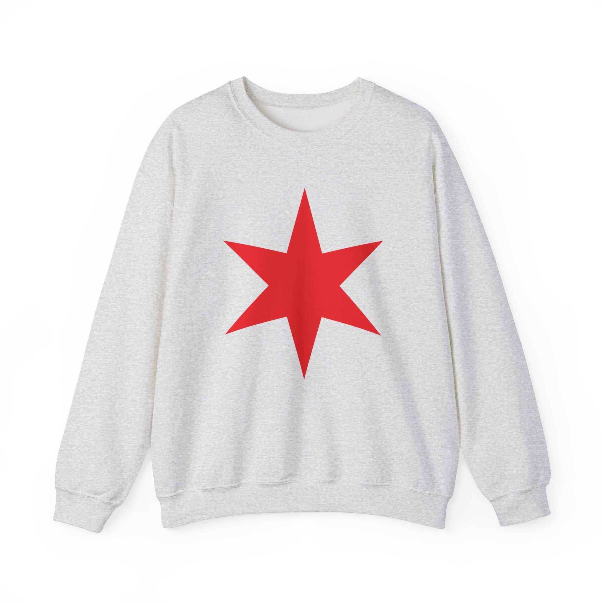 Chicago Star Sweatshirt, Wrestling Fan Unisex Sweatshirt - Gift for Him or Her, Casual Outwear, Heavy Blend Crewneck Sweatshirt